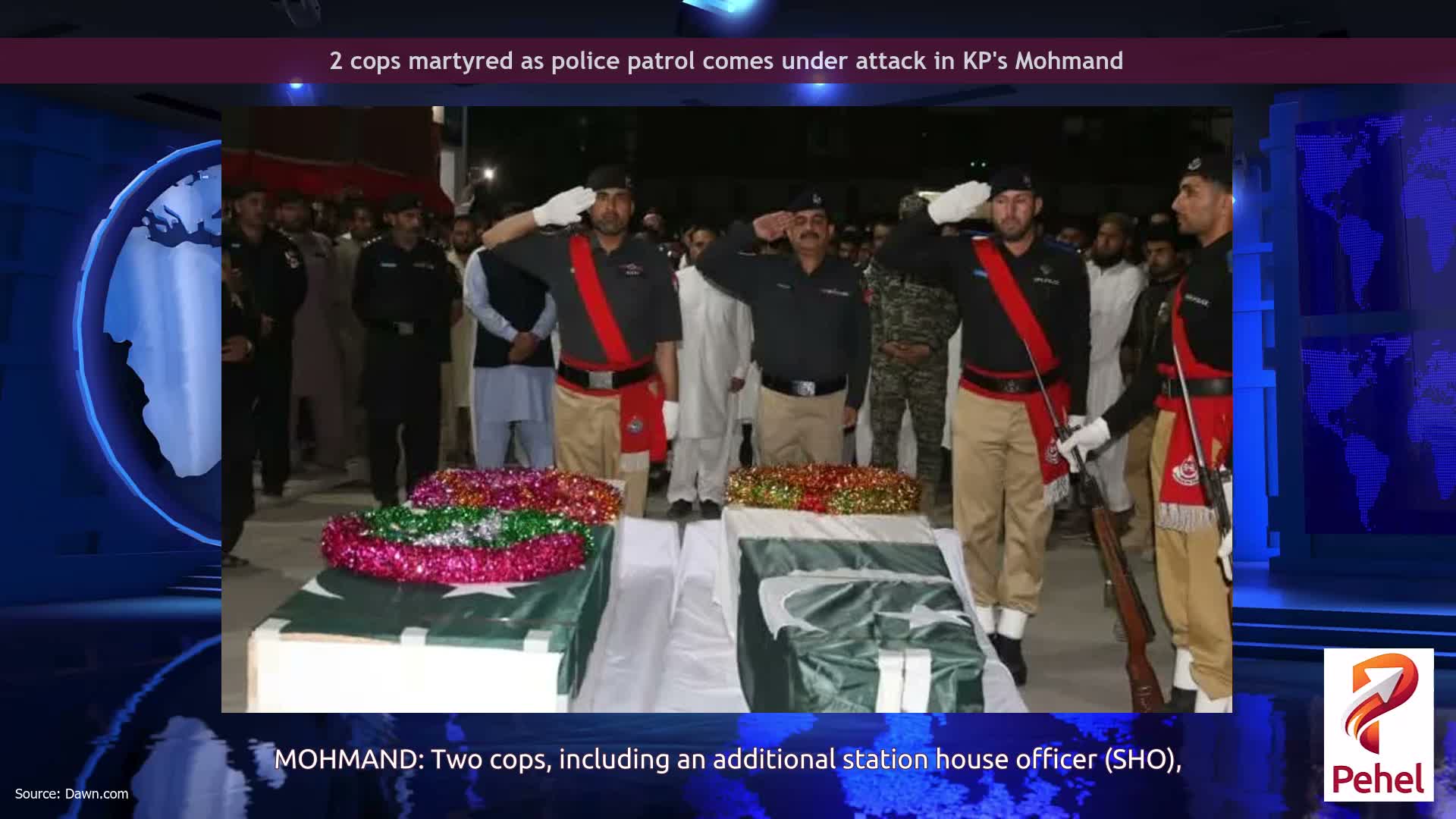 2 cops martyred as police patrol comes under attack in KP's Mohmand