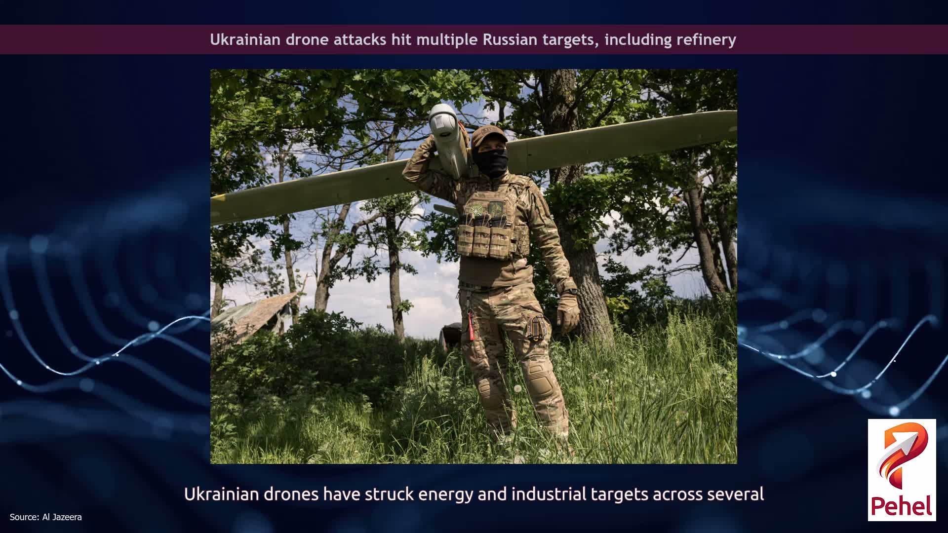 Ukrainian drone attacks hit multiple Russian targets, including refinery