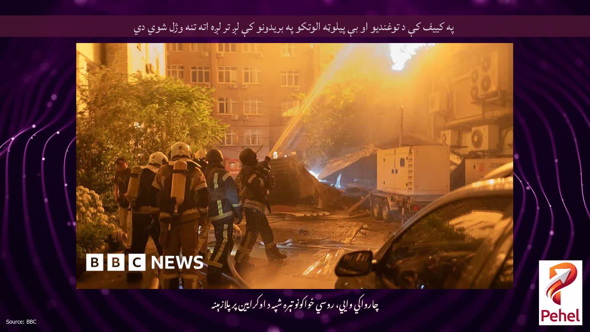 په کییف کې د توغندیو او بې پیلوټه الوتکو په بریدونو کې لږ تر لږه اته تنه وژل شوي دي