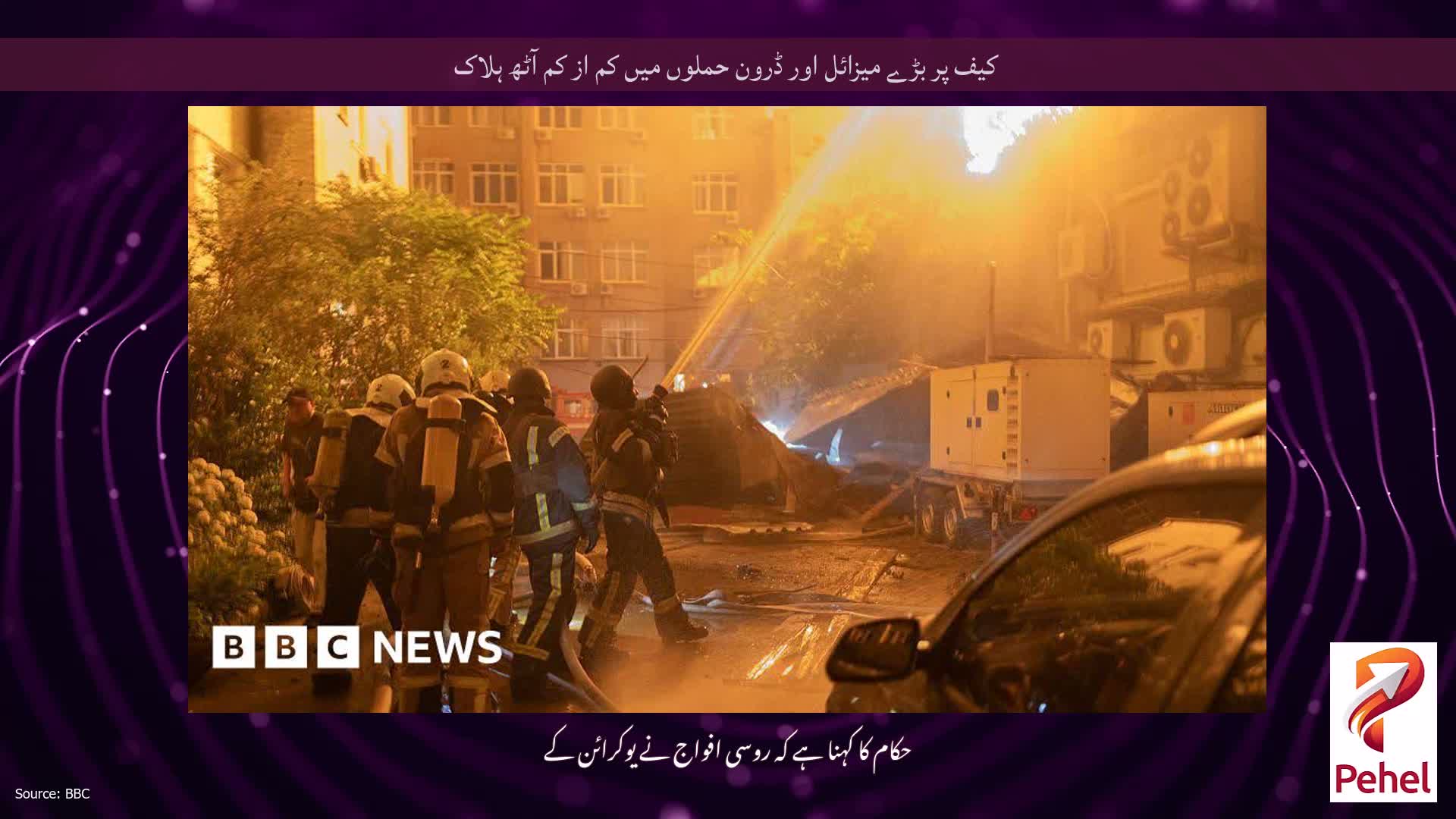 کیف پر بڑے میزائل اور ڈرون حملوں میں کم از کم آٹھ ہلاک
