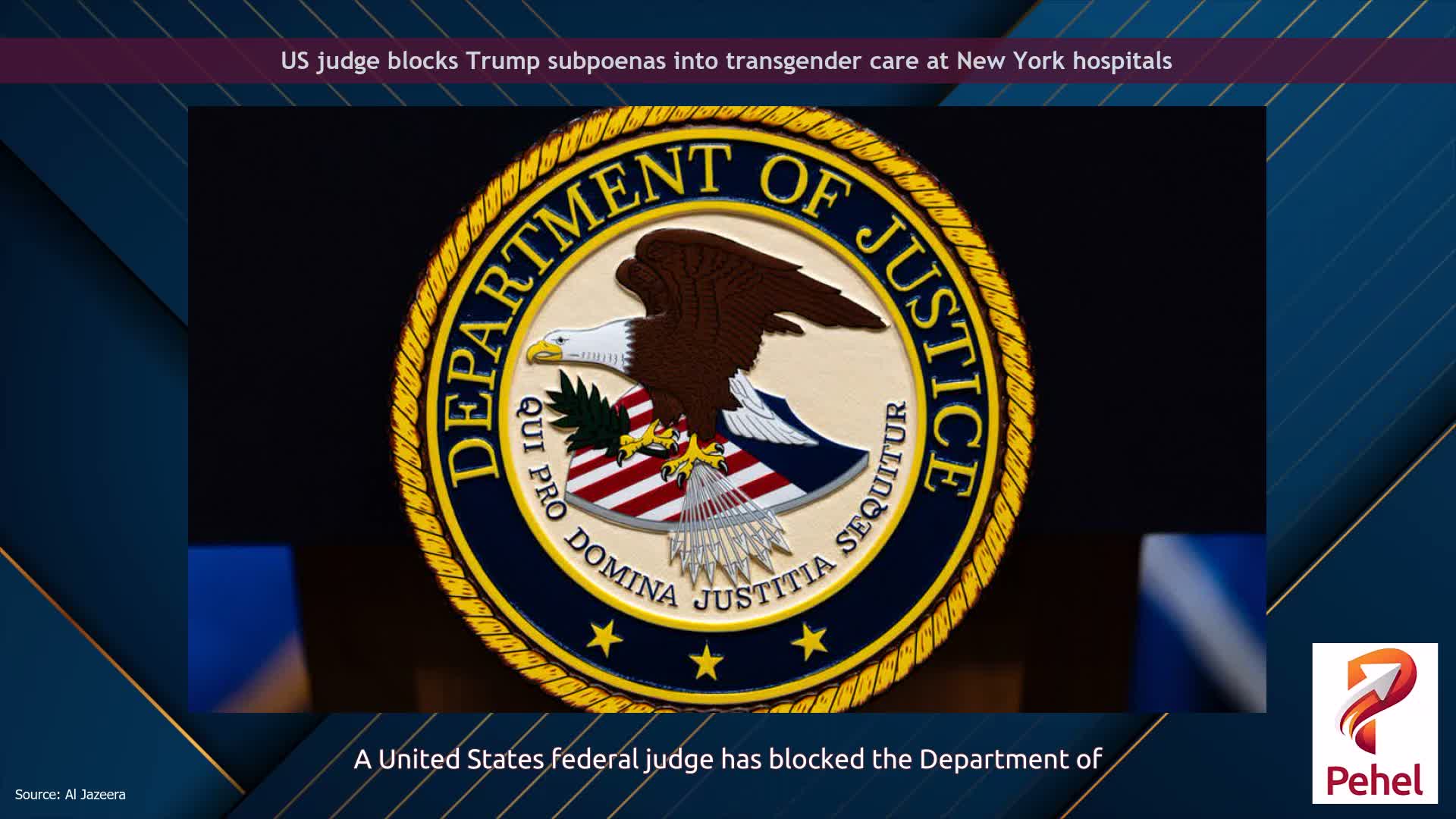 US judge blocks Trump subpoenas into transgender care at New York hospitals