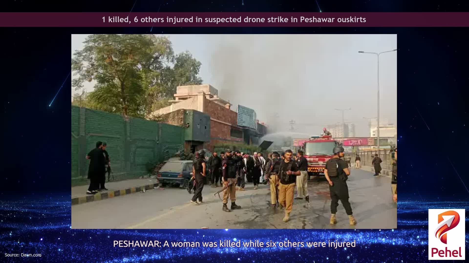 1 killed, 6 others injured in suspected drone strike in Peshawar ouskirts