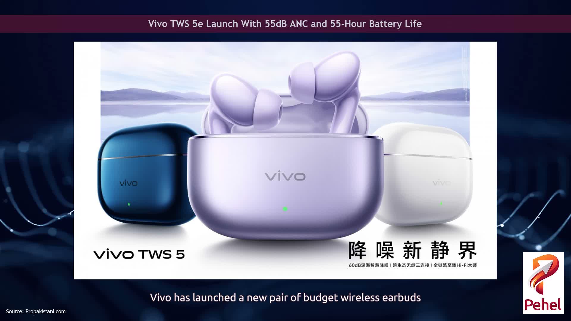 Vivo TWS 5e Launch With 55dB ANC and 55-Hour Battery Life