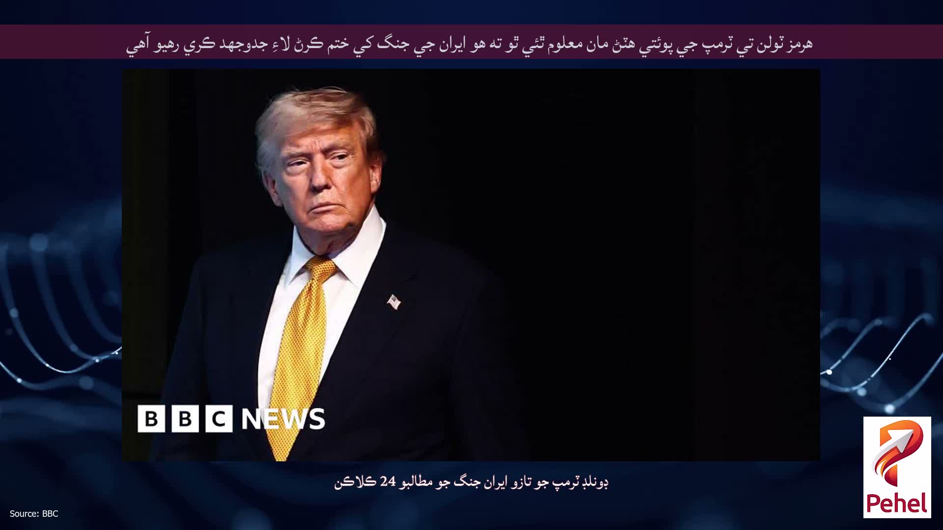 هرمز ٽولن تي ٽرمپ جي پوئتي هٽڻ مان معلوم ٿئي ٿو ته هو ايران جي جنگ کي ختم ڪرڻ لاءِ جدوجهد ڪري رهيو آهي