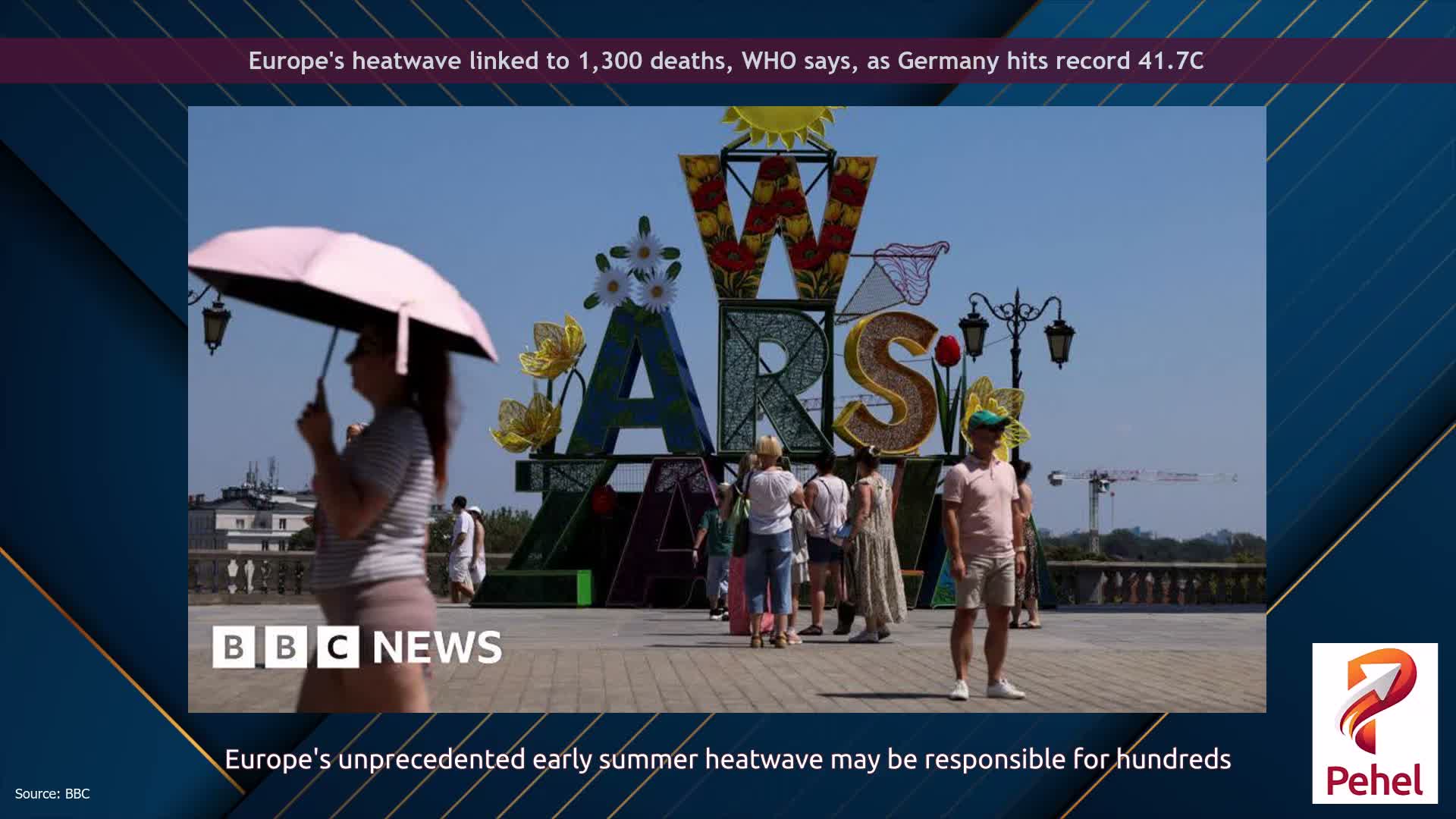 Europe's heatwave linked to 1,300 deaths, WHO says, as Germany hits record 41.7C