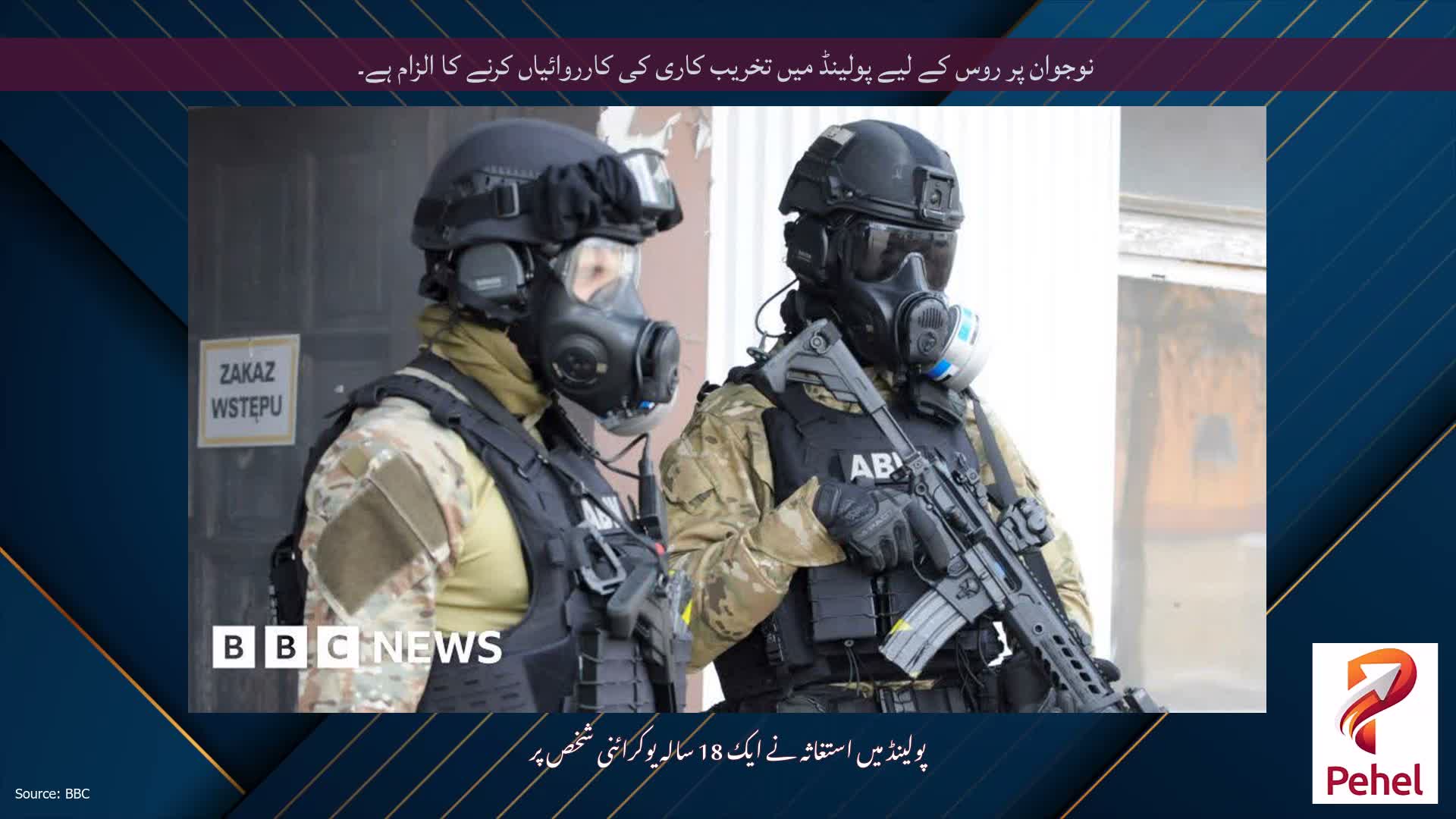 نوجوان پر روس کے لیے پولینڈ میں تخریب کاری کی کارروائیاں کرنے کا الزام ہے۔
