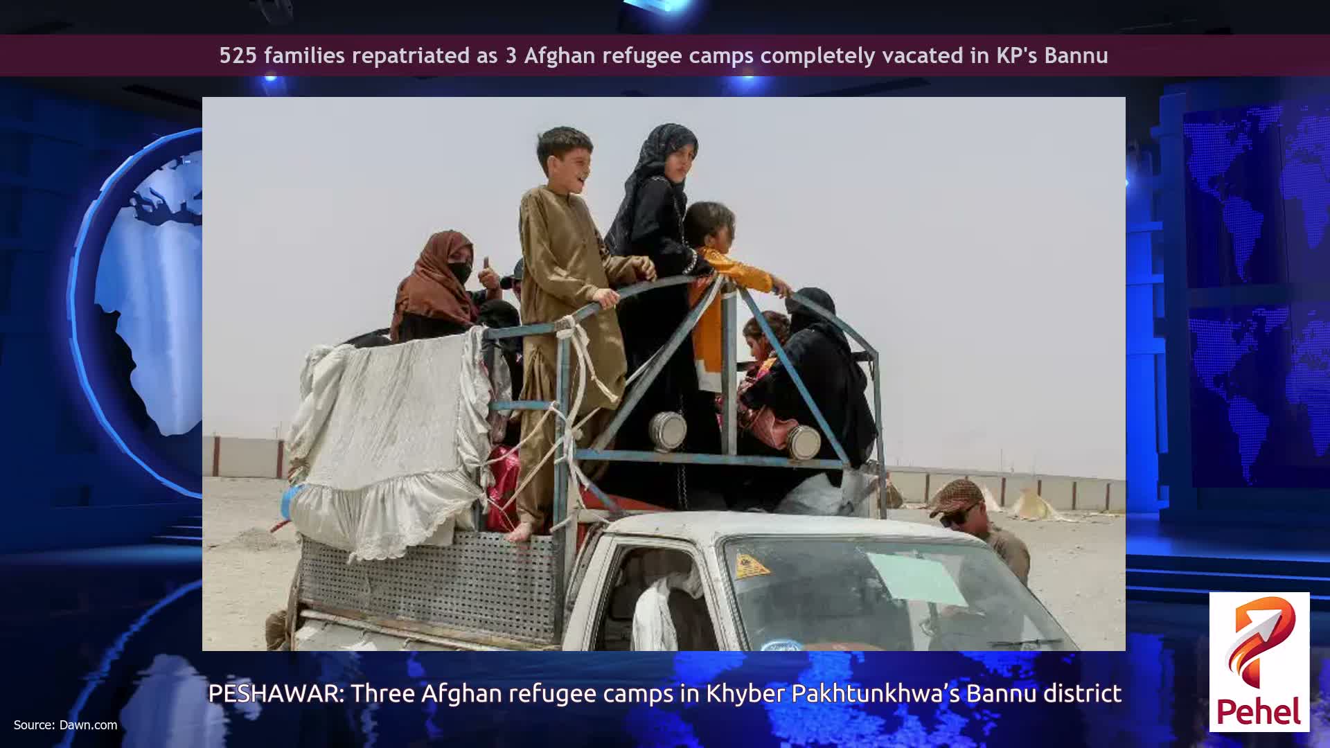 525 families repatriated as 3 Afghan refugee camps completely vacated in KP's Bannu