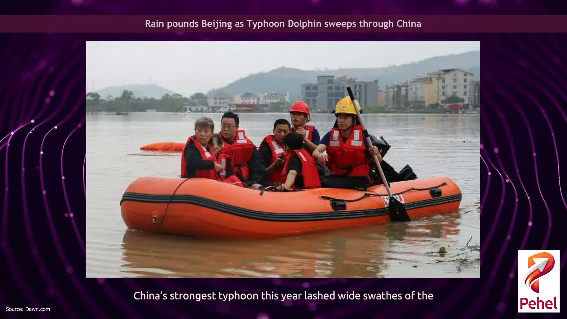 Rain pounds Beijing as Typhoon Dolphin sweeps through China