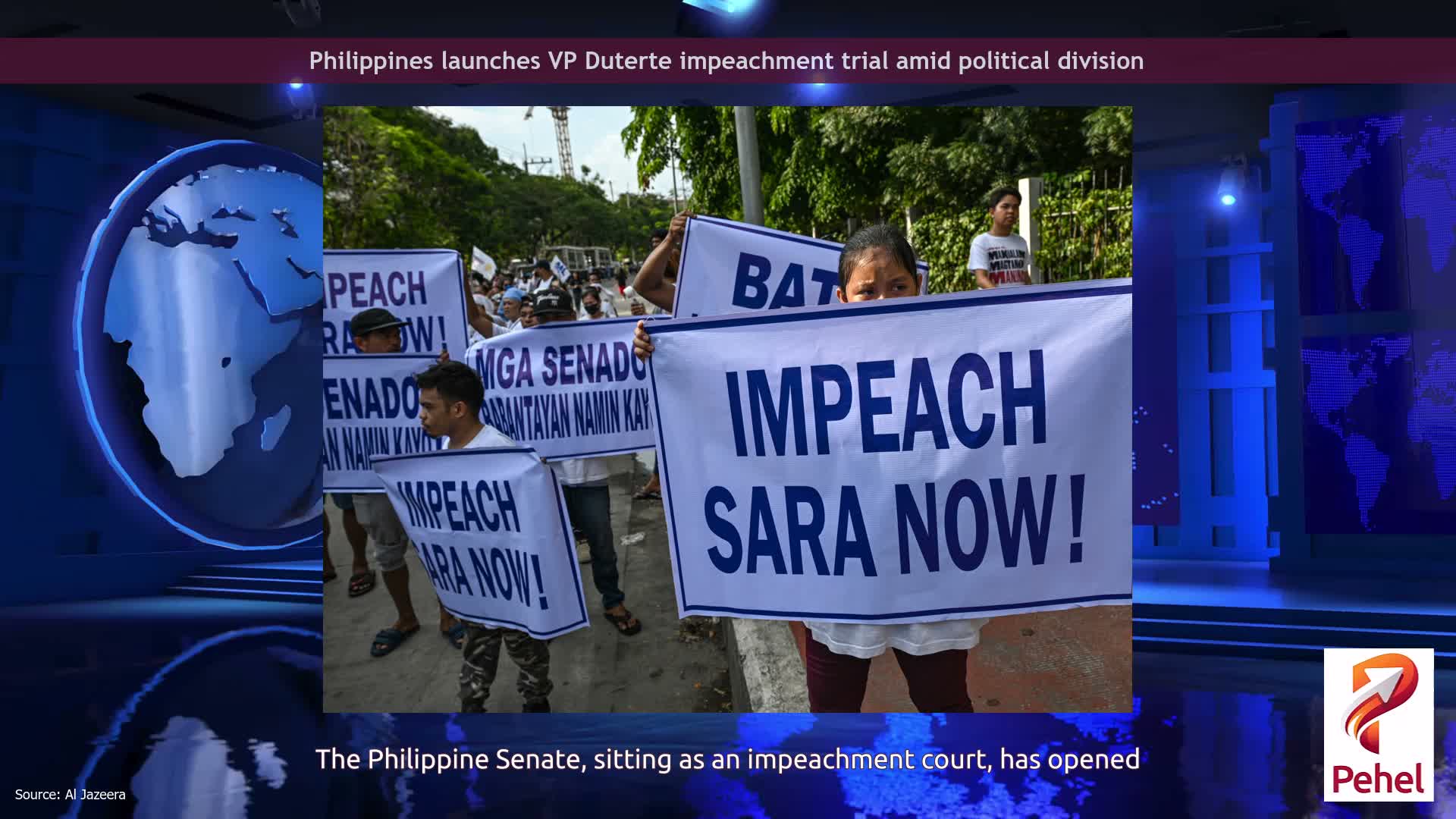 Philippines launches VP Duterte impeachment trial amid political division