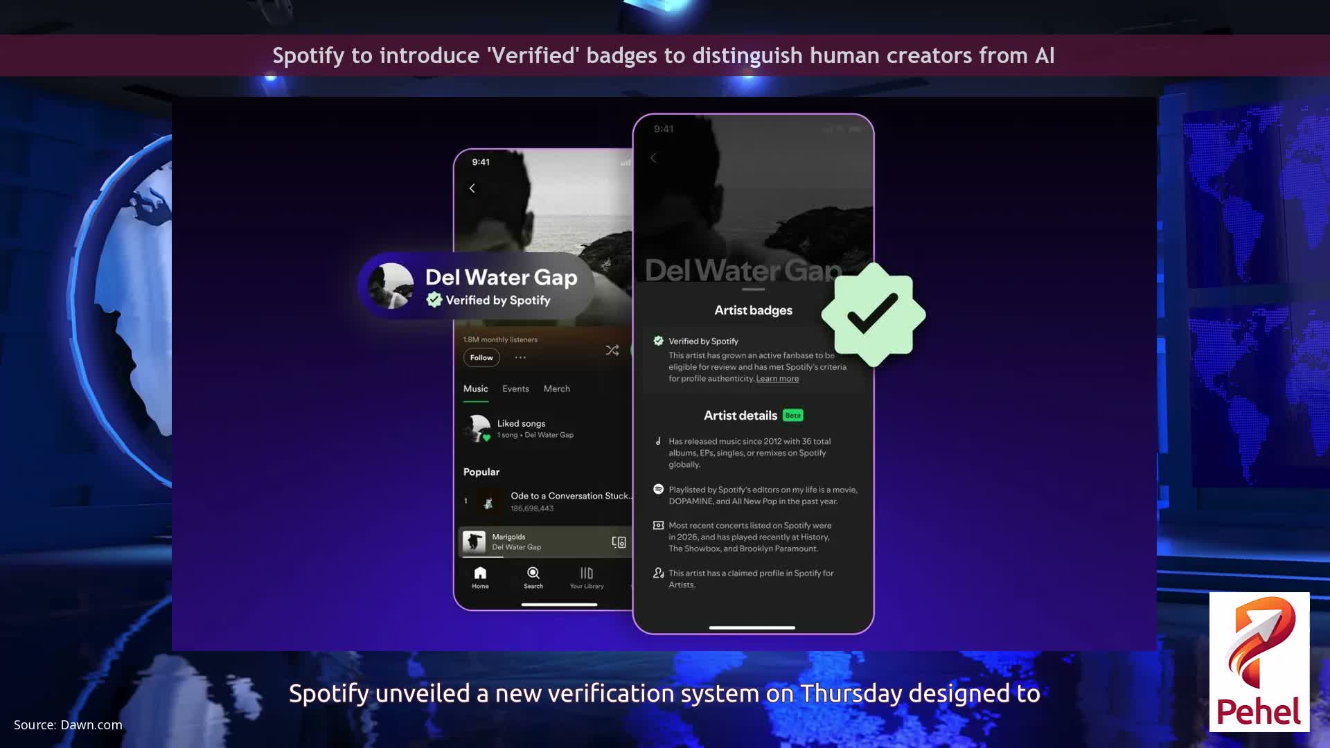 Spotify to introduce 'Verified' badges to distinguish human creators from AI