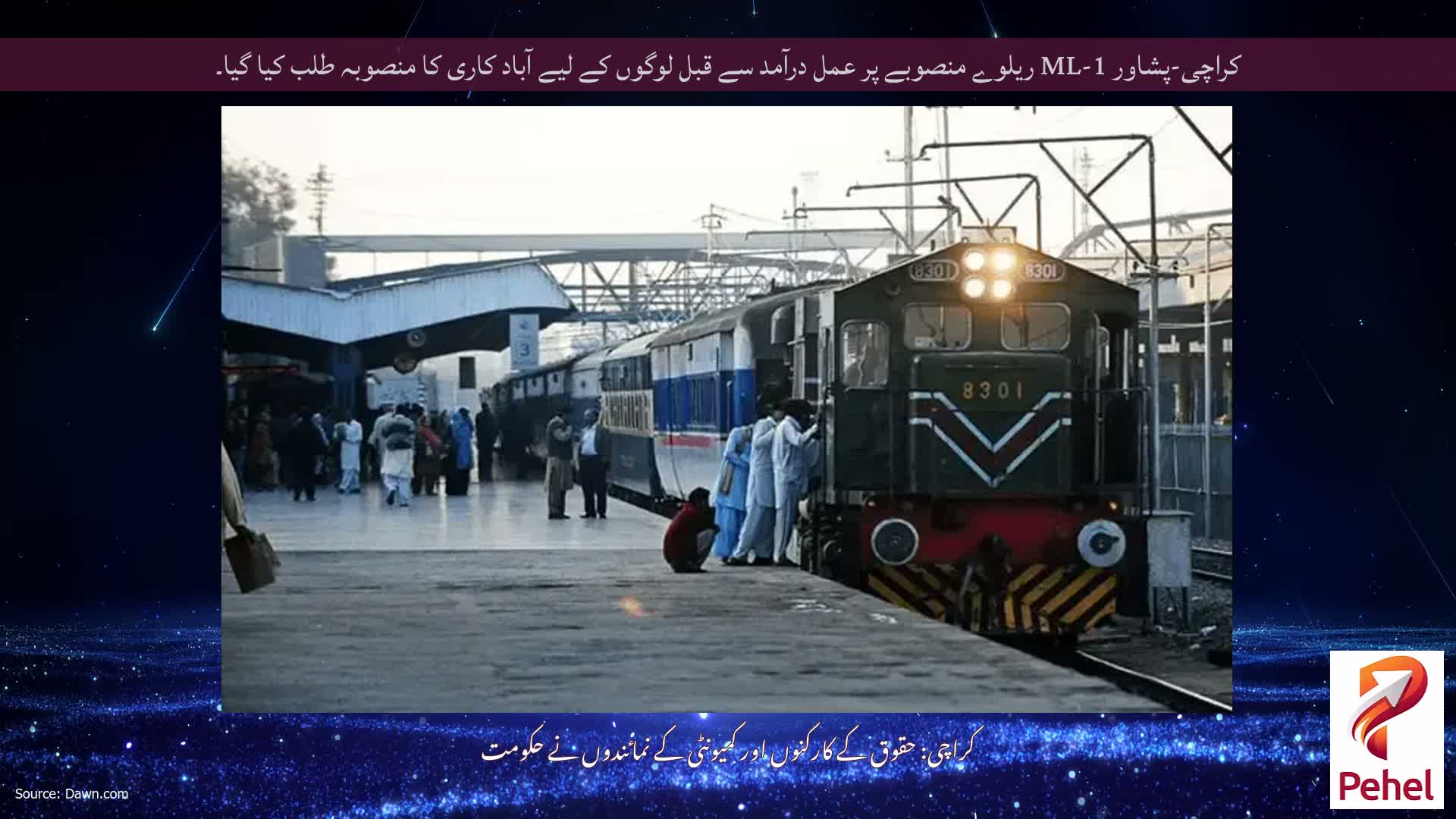 کراچی-پشاور ML-1 ریلوے منصوبے پر عمل درآمد سے قبل لوگوں کے لیے آباد کاری کا منصوبہ طلب کیا گیا۔