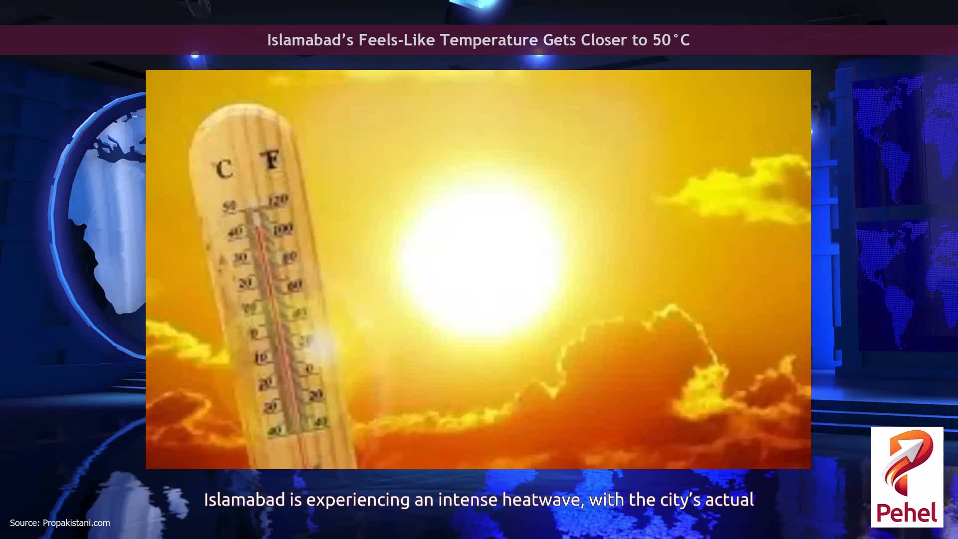 Islamabad’s Feels-Like Temperature Gets Closer to 50°C