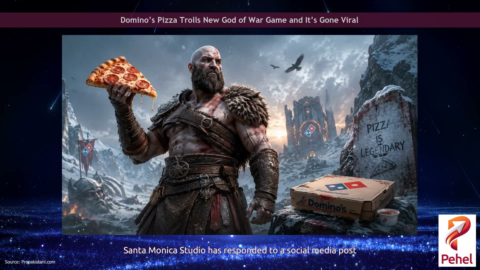 Domino’s Pizza Trolls New God of War Game and It’s Gone Viral