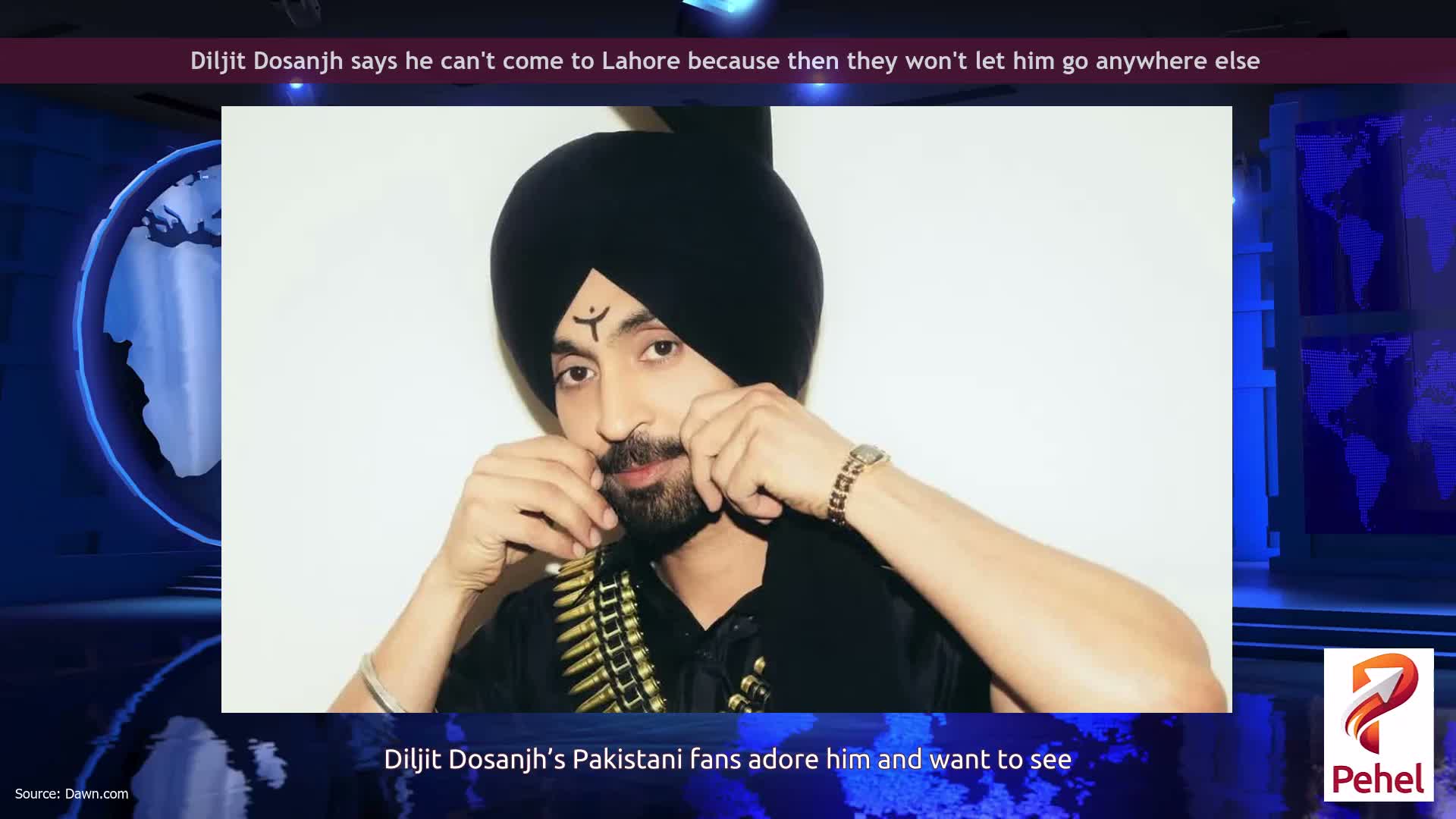 Diljit Dosanjh says he can't come to Lahore because then they won't let him go anywhere else