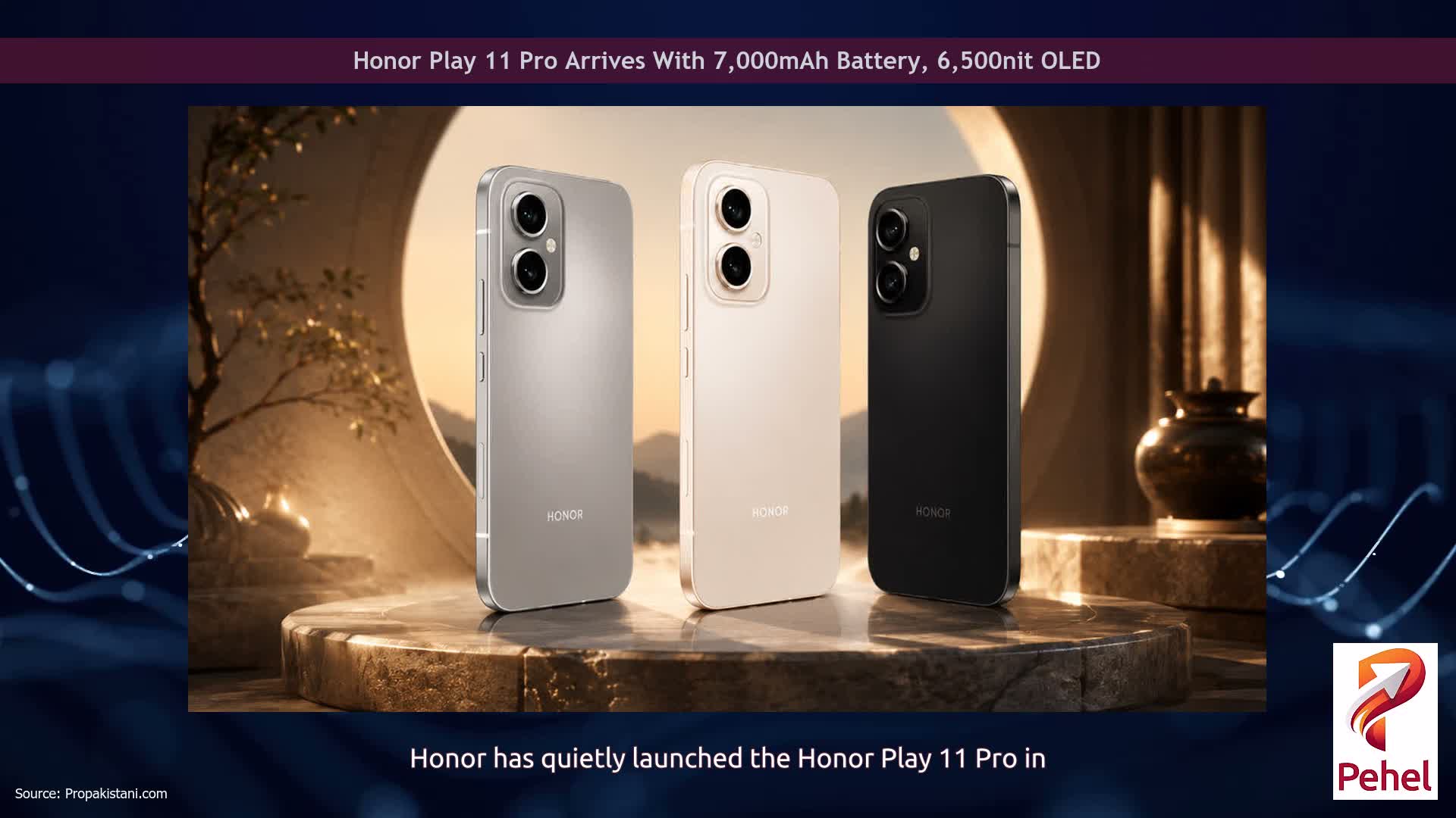 Honor Play 11 Pro Arrives With 7,000mAh Battery, 6,500nit OLED