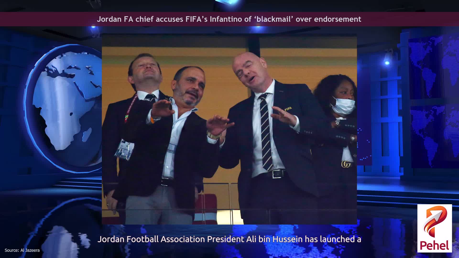 Jordan FA chief accuses FIFA’s Infantino of ‘blackmail’ over endorsement