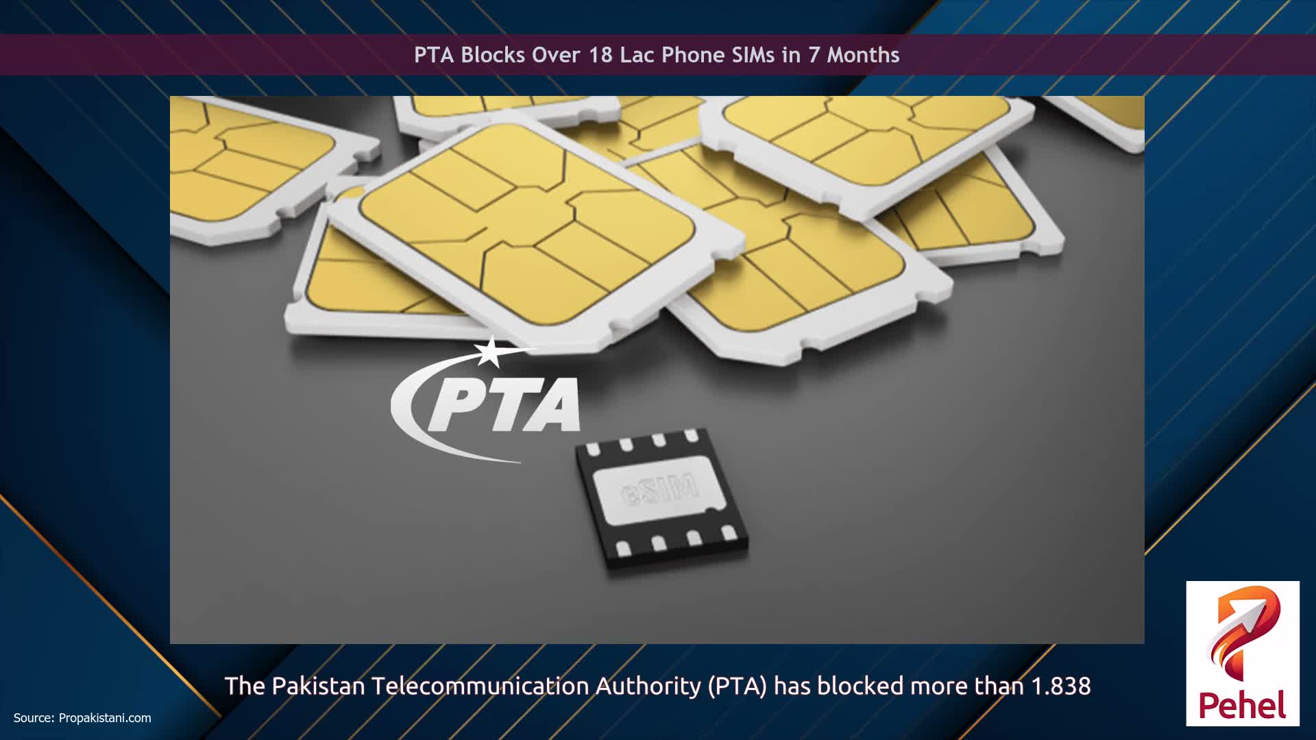 PTA Blocks Over 18 Lac Phone SIMs in 7 Months