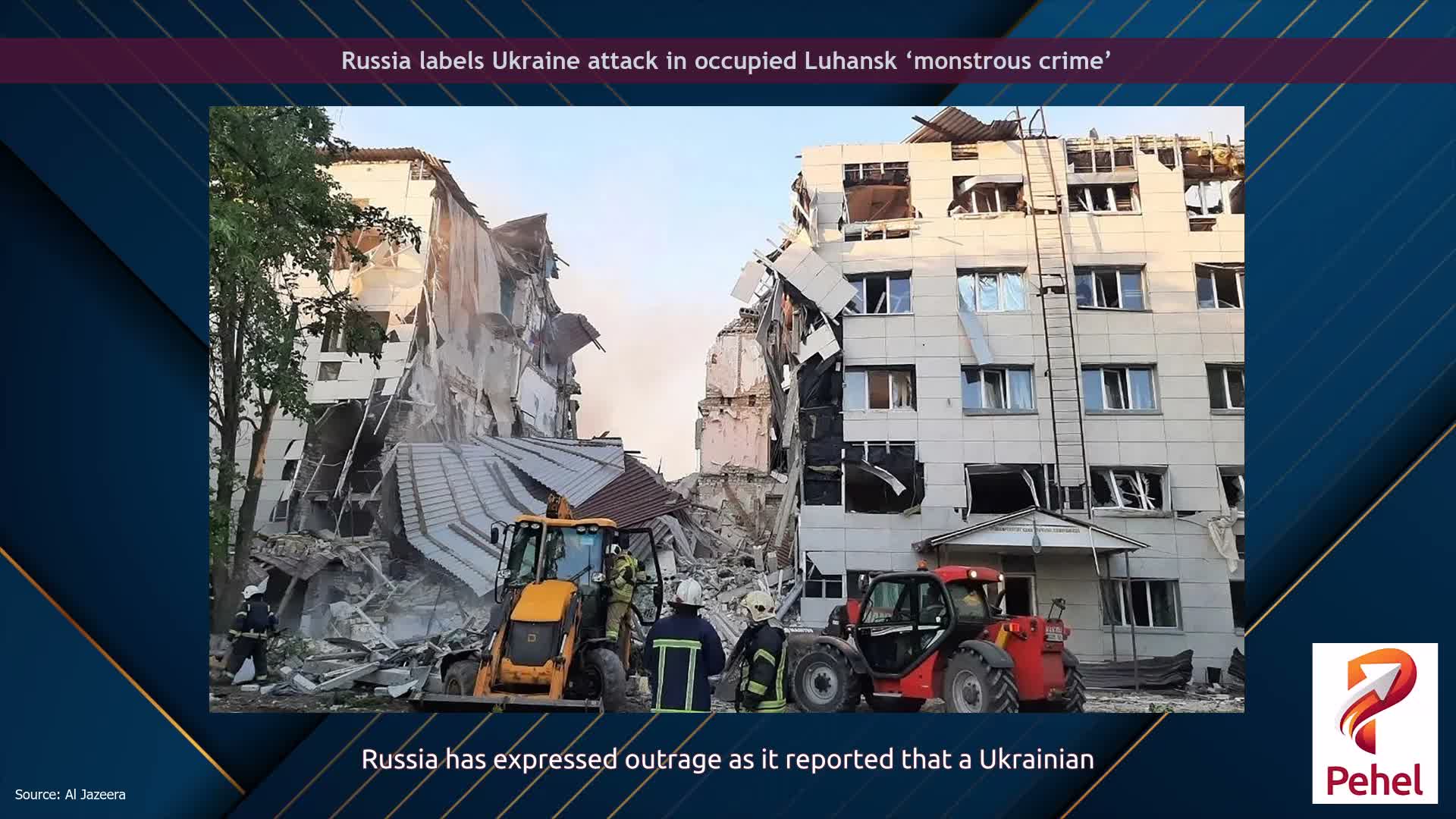 Russia labels Ukraine attack in occupied Luhansk ‘monstrous crime’