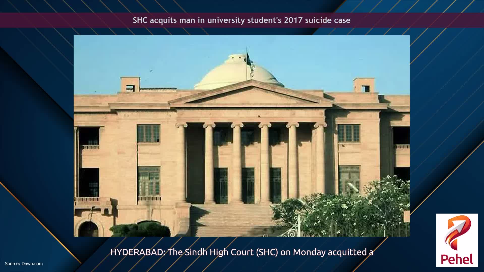 SHC acquits man in university student's 2017 suicide case