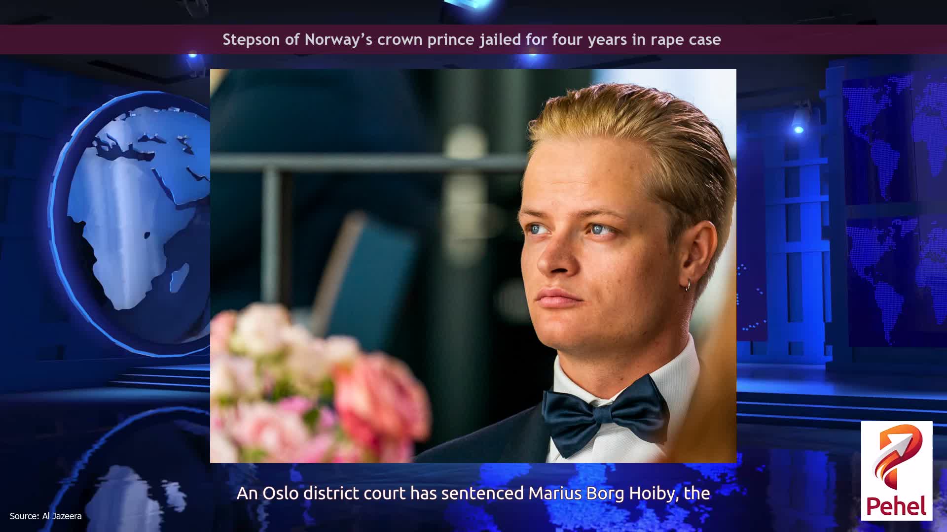 Stepson of Norway’s crown prince jailed for four years in rape case