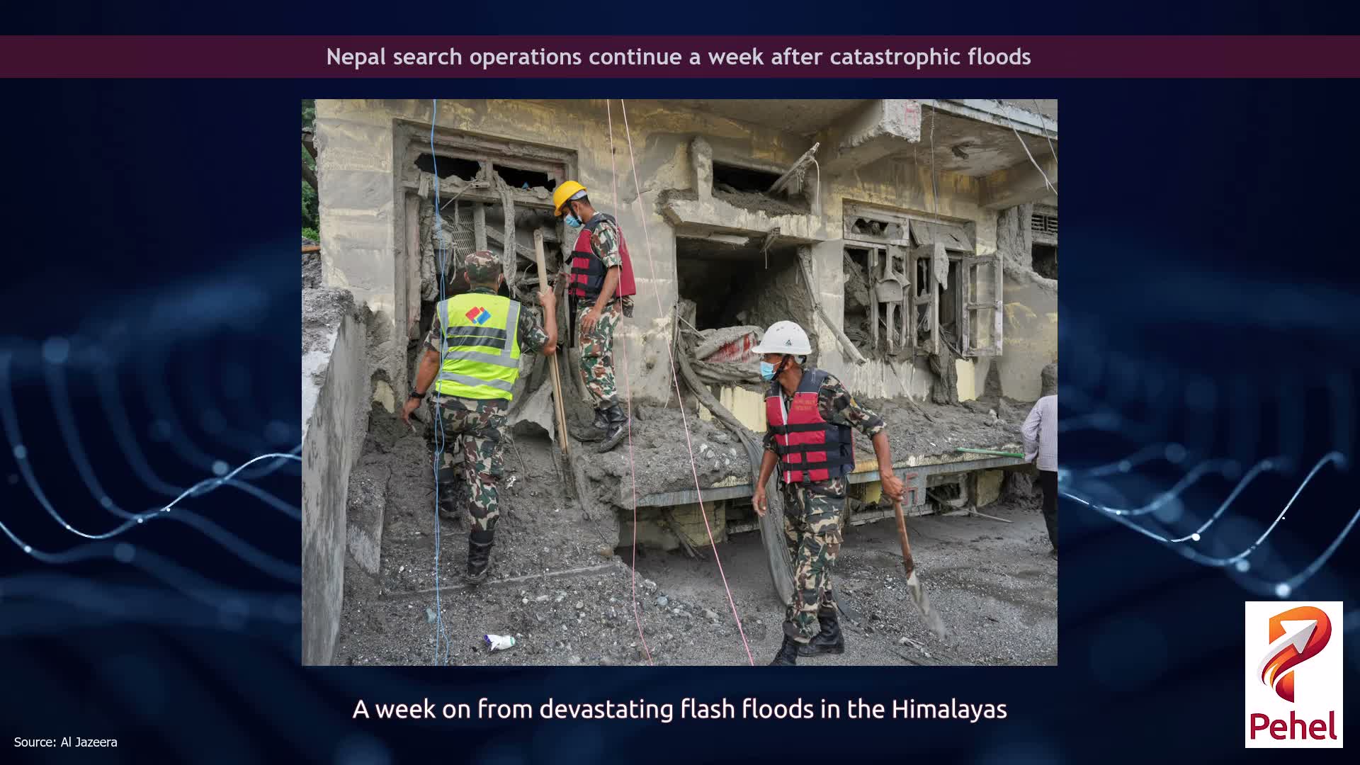 Nepal search operations continue a week after catastrophic floods