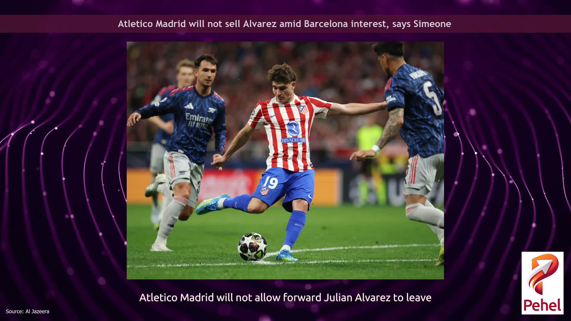 Atletico Madrid will not sell Alvarez amid Barcelona interest, says Simeone