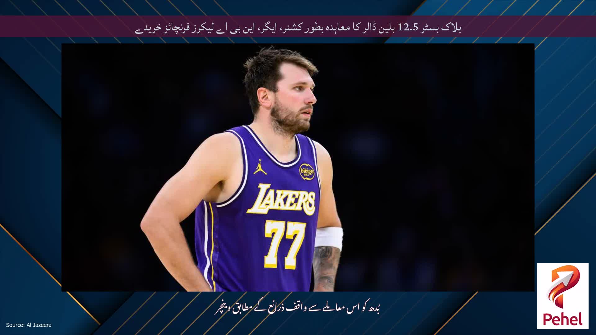 بلاک بسٹر 12.5 بلین ڈالر کا معاہدہ بطور کشنر، ایگر، این بی اے لیکرز فرنچائز خریدے
