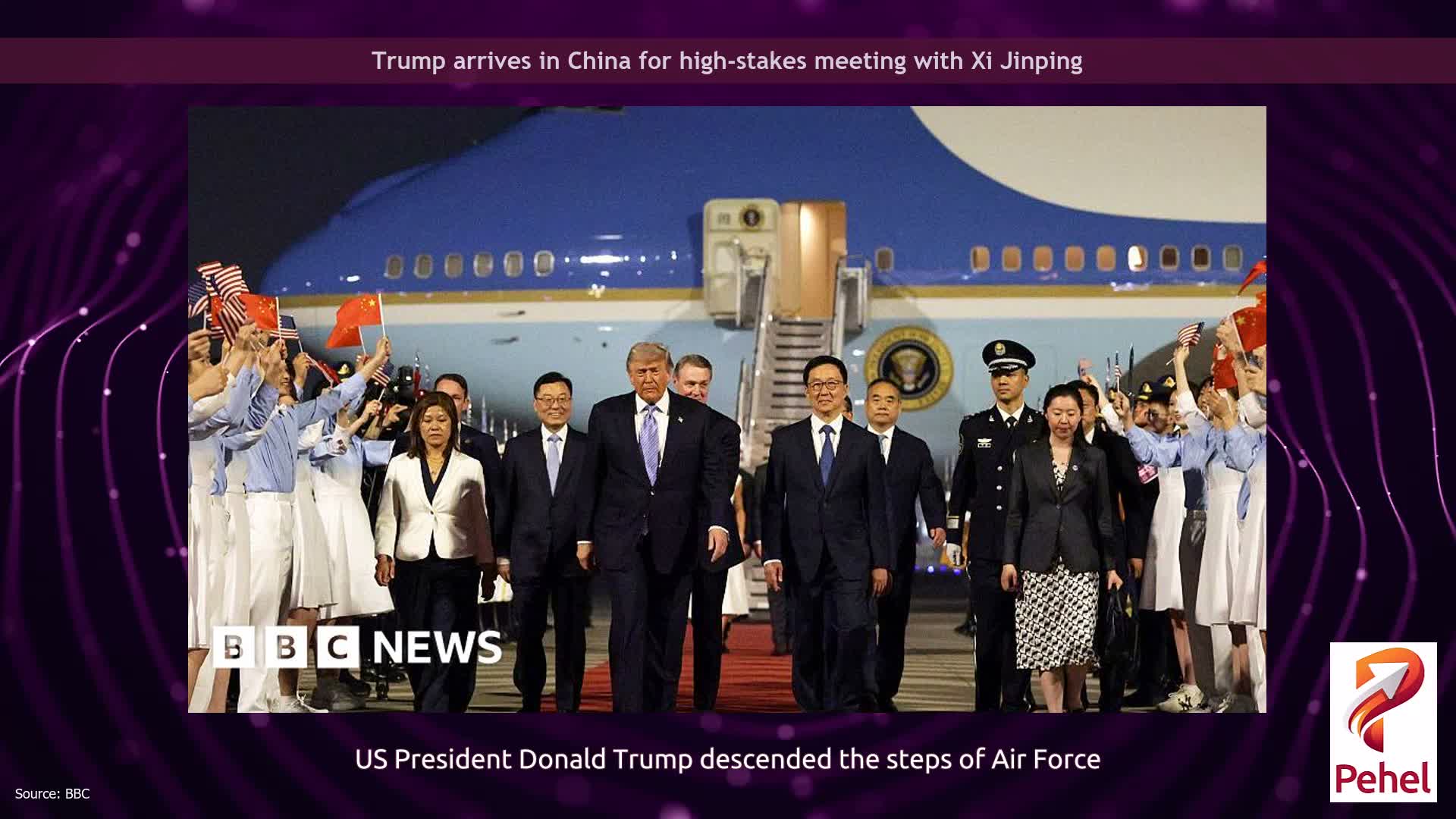 Trump arrives in China for high-stakes meeting with Xi Jinping
