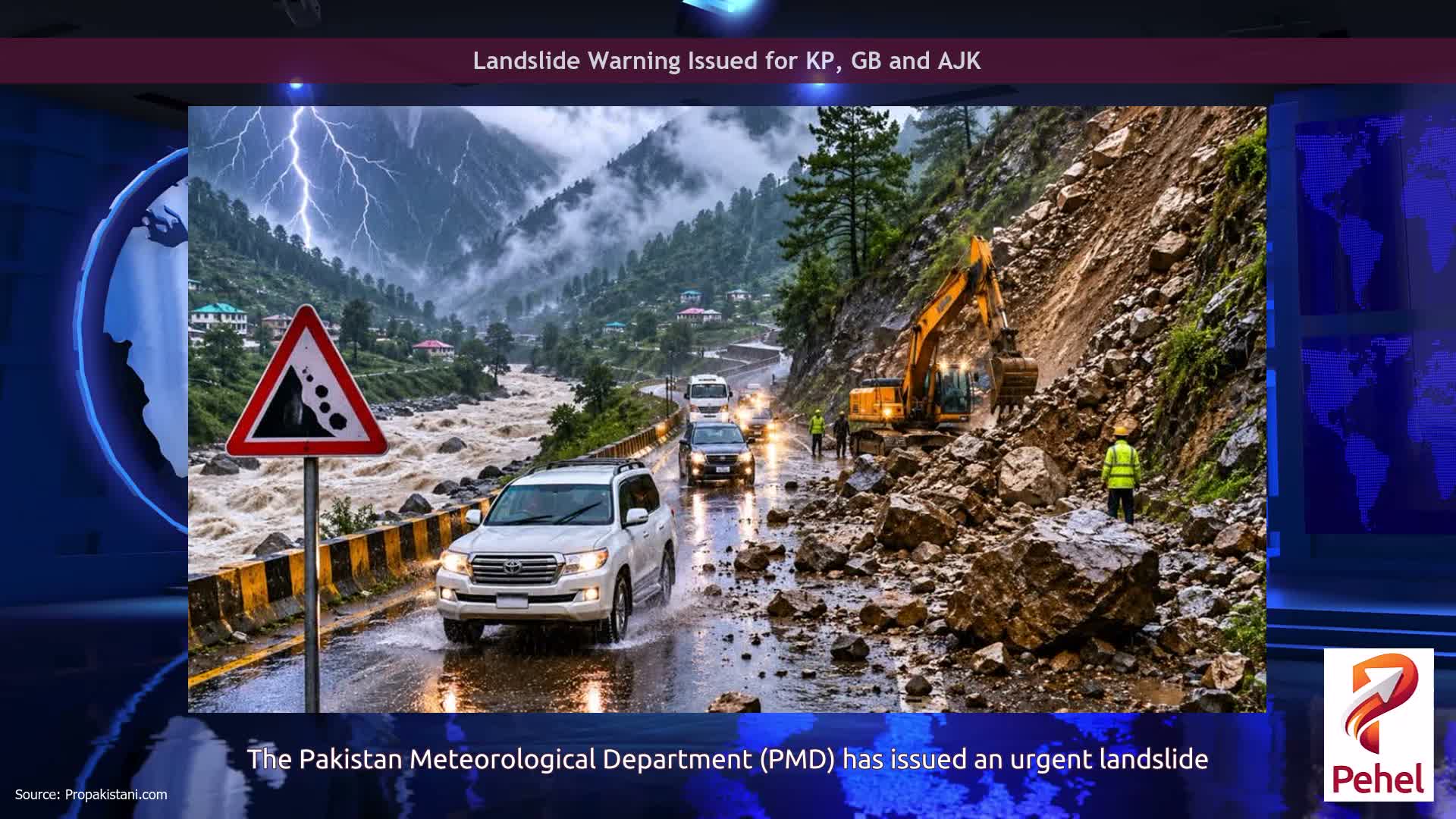 Landslide Warning Issued for KP, GB and AJK