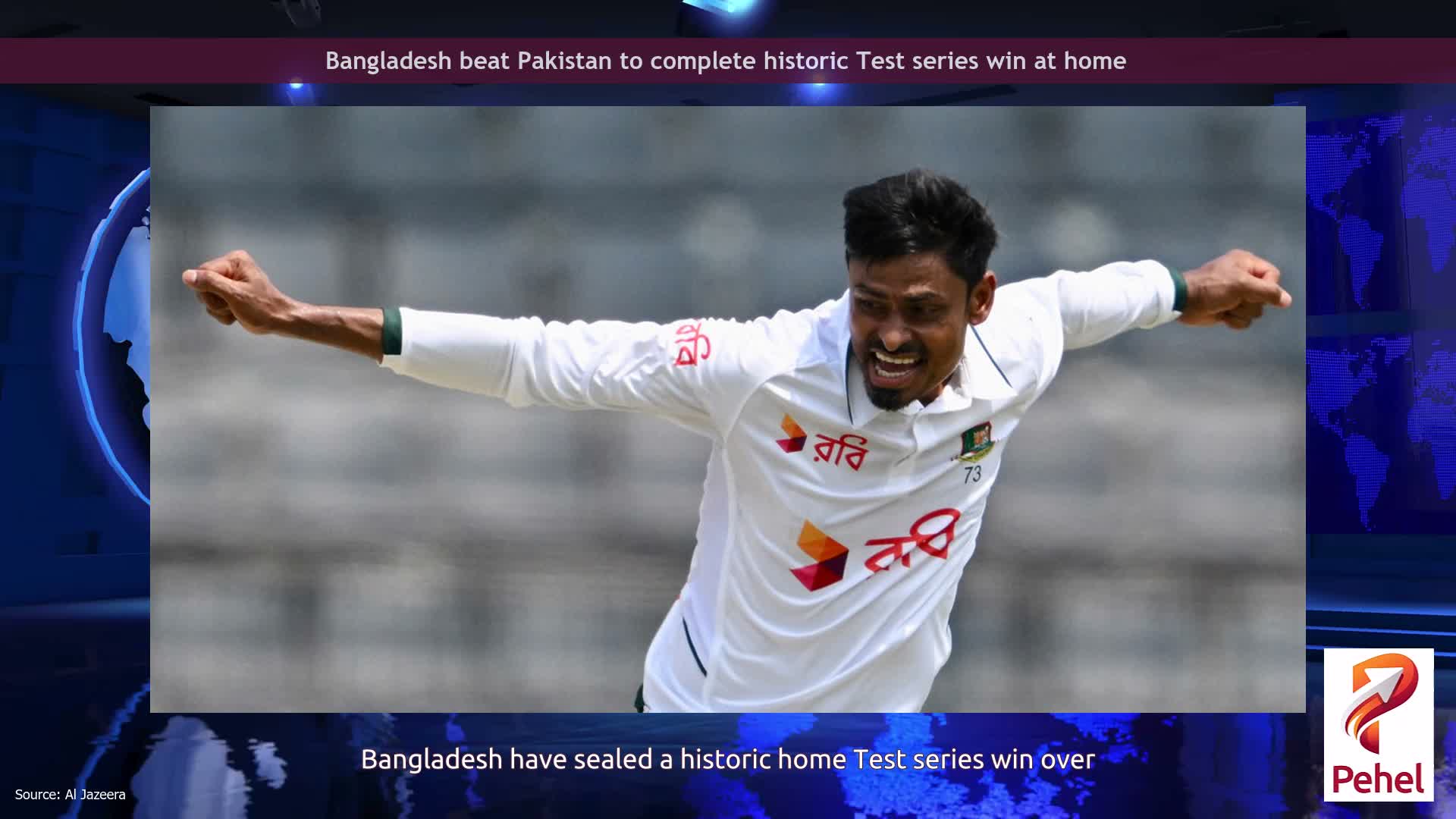 Bangladesh beat Pakistan to complete historic Test series win at home