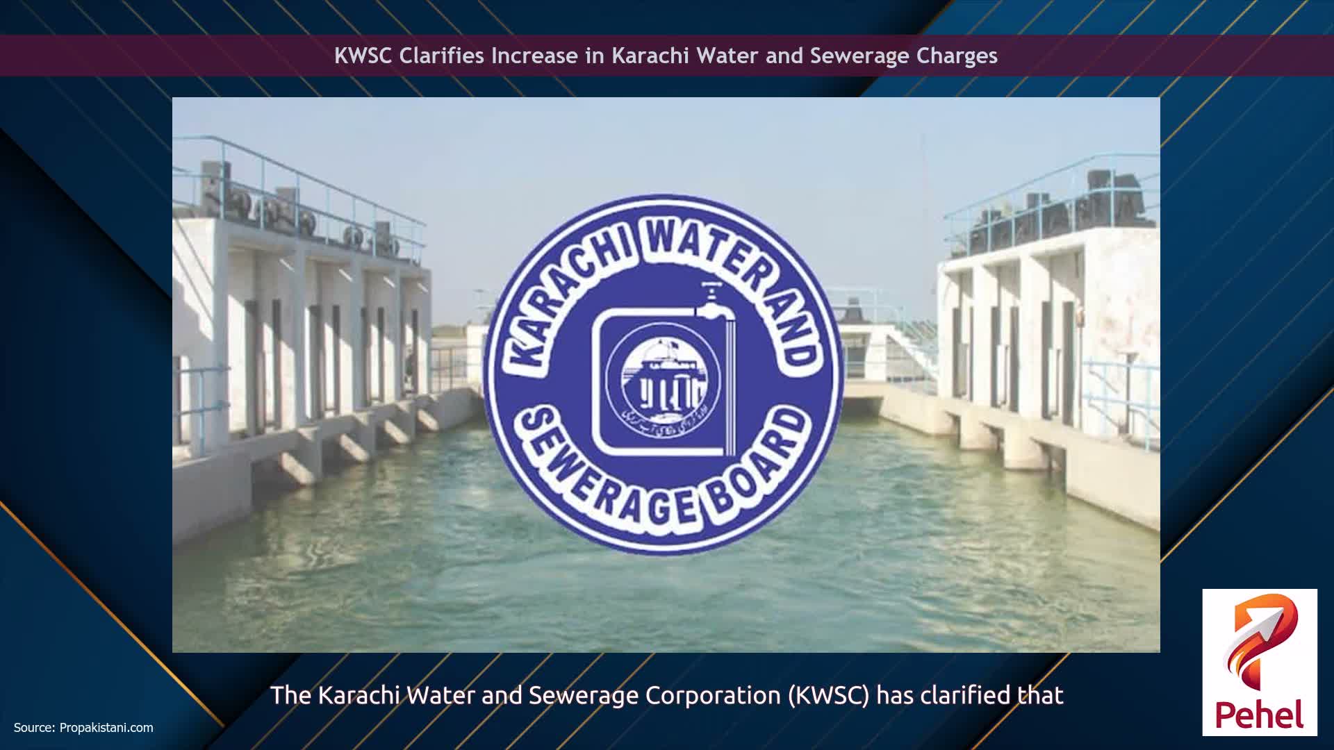KWSC Clarifies Increase in Karachi Water and Sewerage Charges