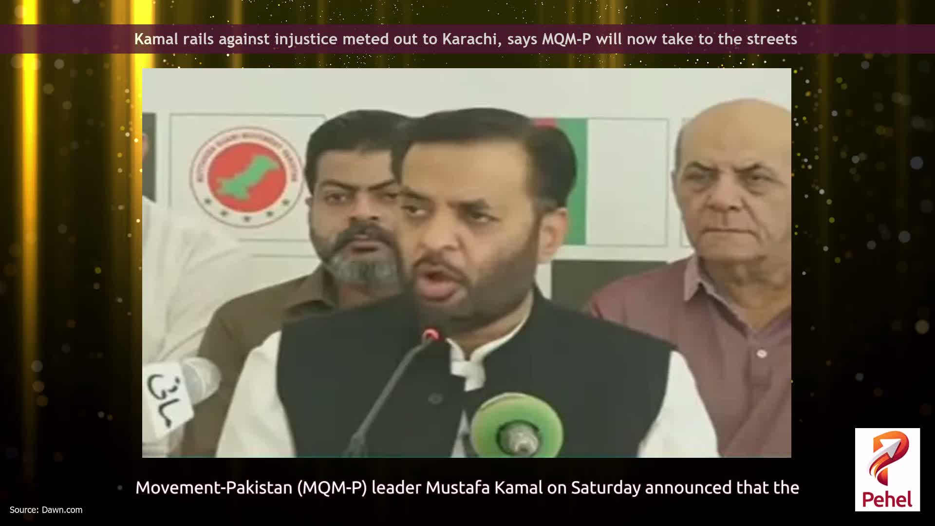 Kamal rails against injustice meted out to Karachi, says MQM-P will now take to the streets