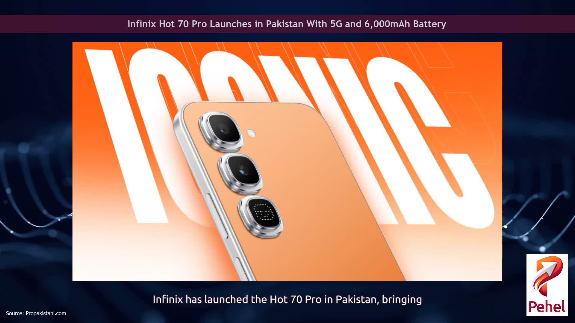 Infinix Hot 70 Pro Launches in Pakistan With 5G and 6,000mAh Battery