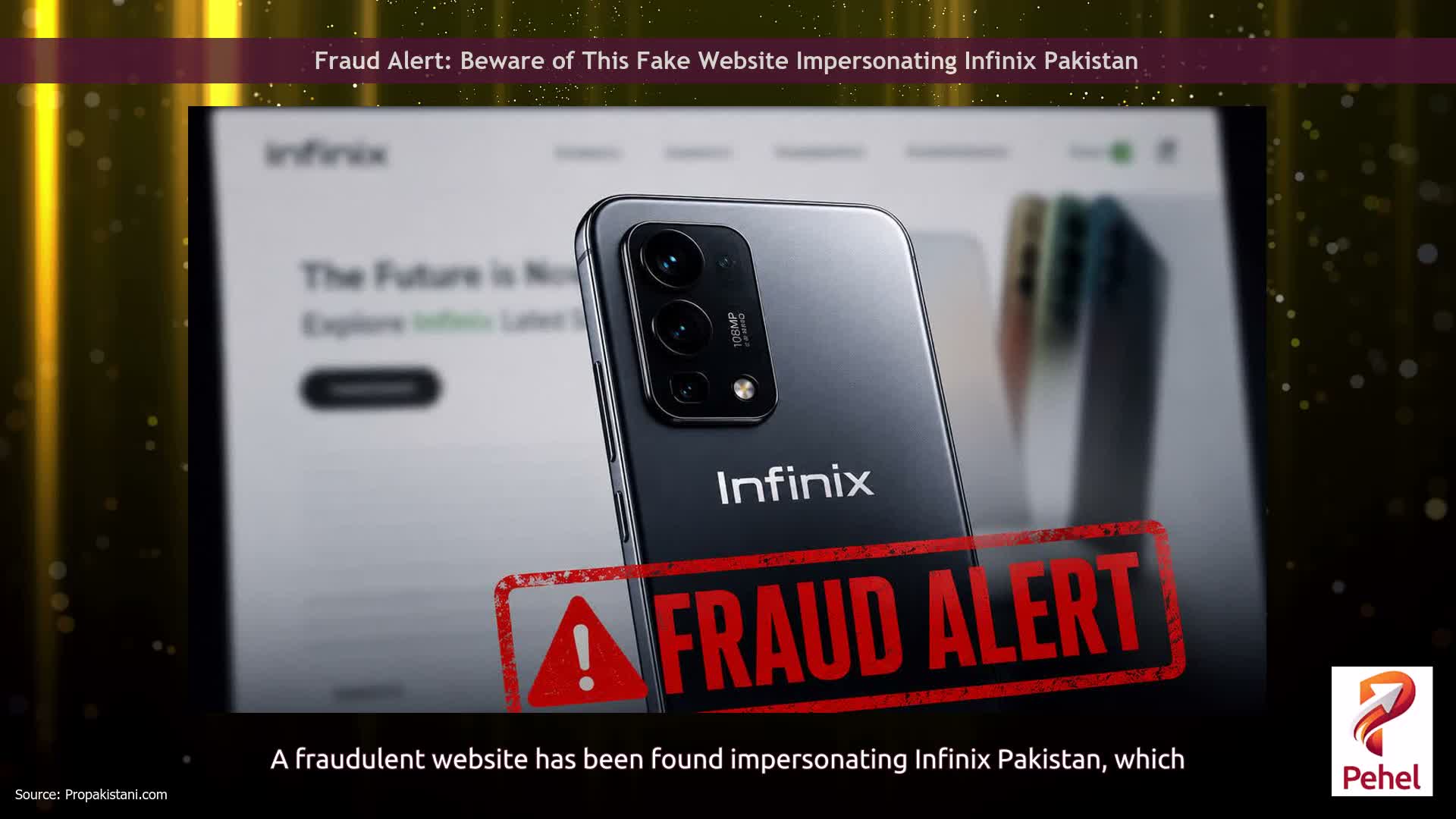 Fraud Alert: Beware of This Fake Website Impersonating Infinix Pakistan