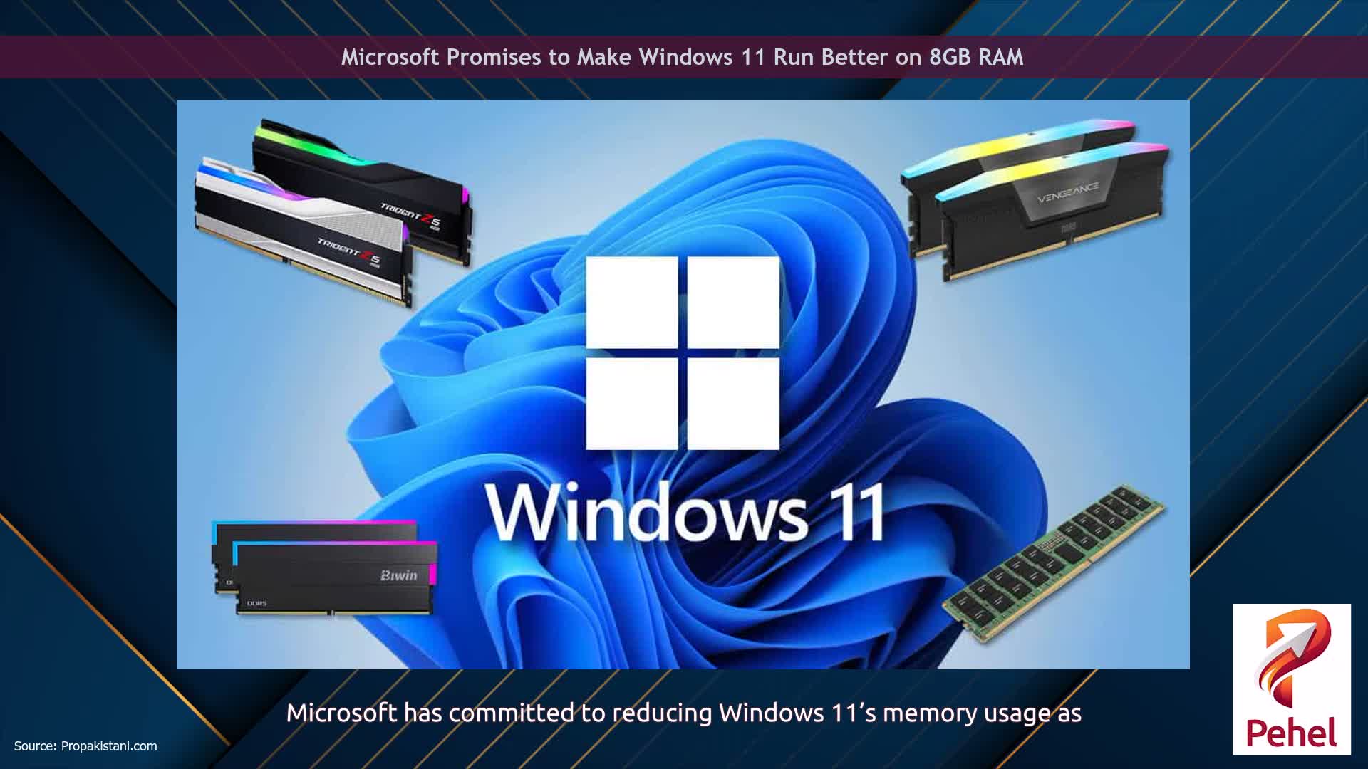Microsoft Promises to Make Windows 11 Run Better on 8GB RAM