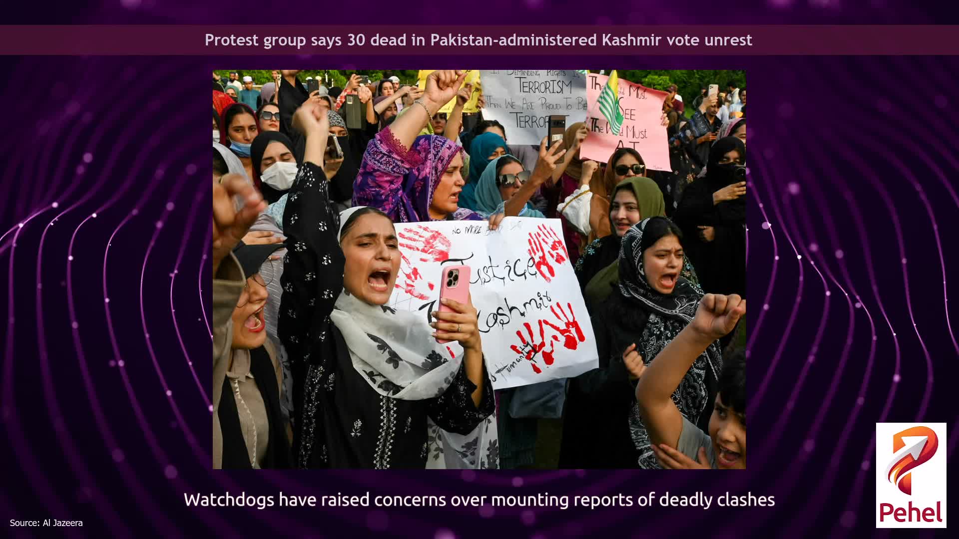 Protest group says 30 dead in Pakistan-administered Kashmir vote unrest