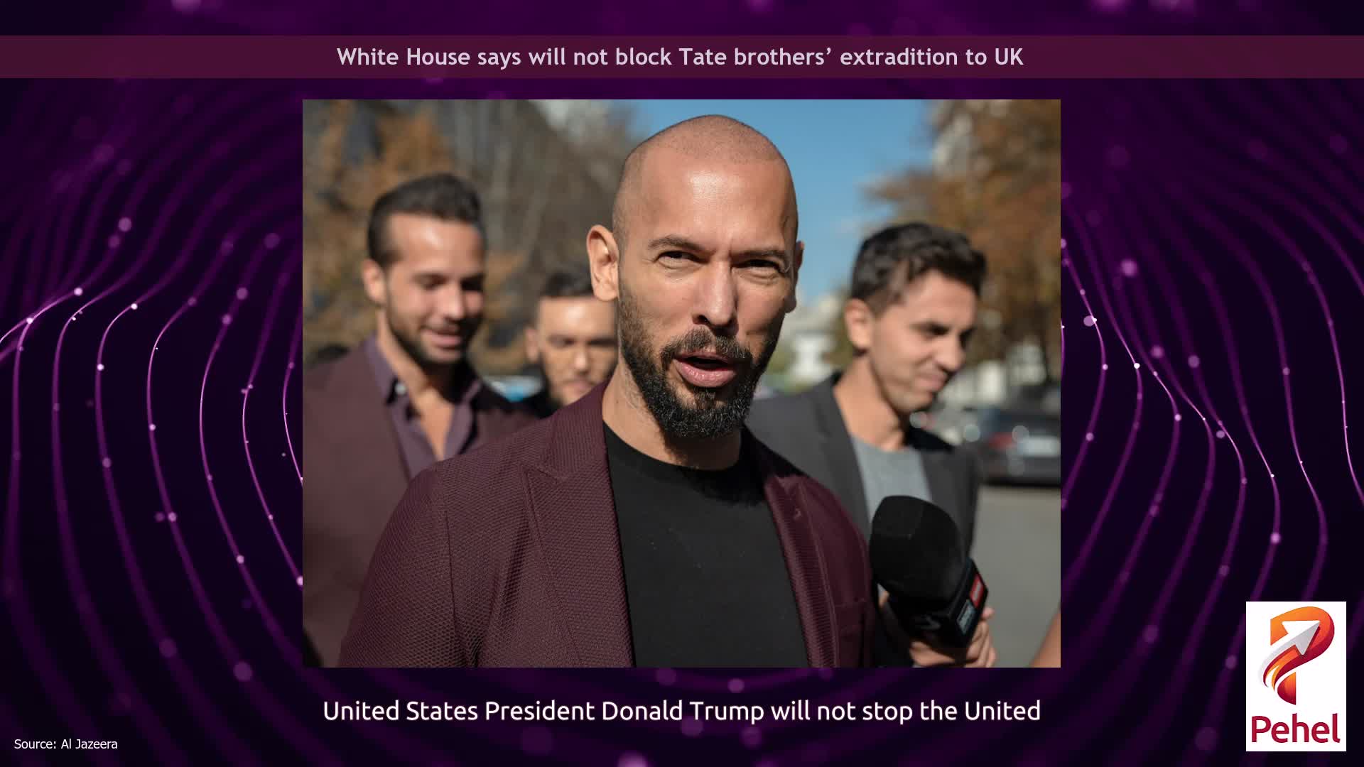 White House says will not block Tate brothers’ extradition to UK