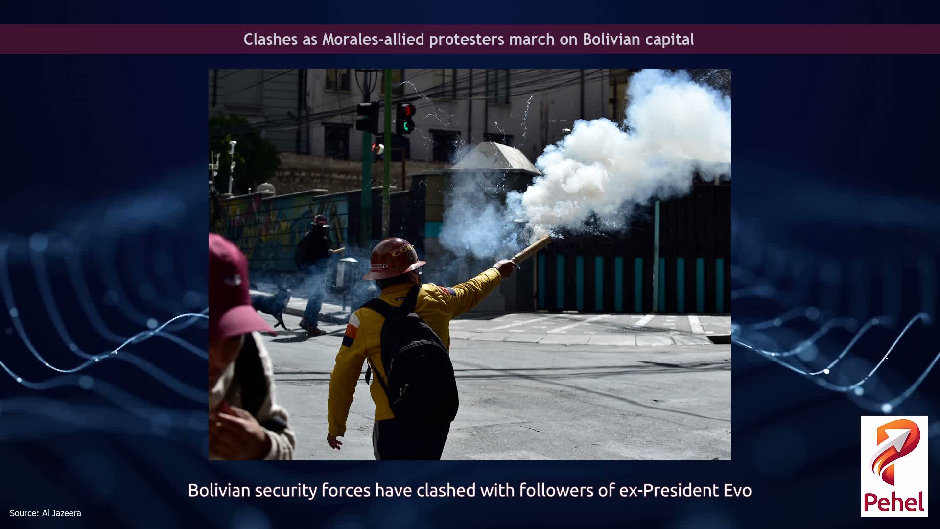 Clashes as Morales-allied protesters march on Bolivian capital