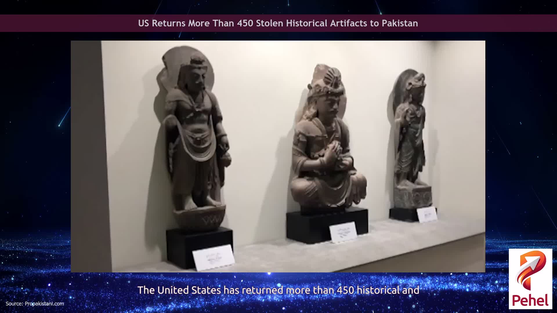 US Returns More Than 450 Stolen Historical Artifacts to Pakistan