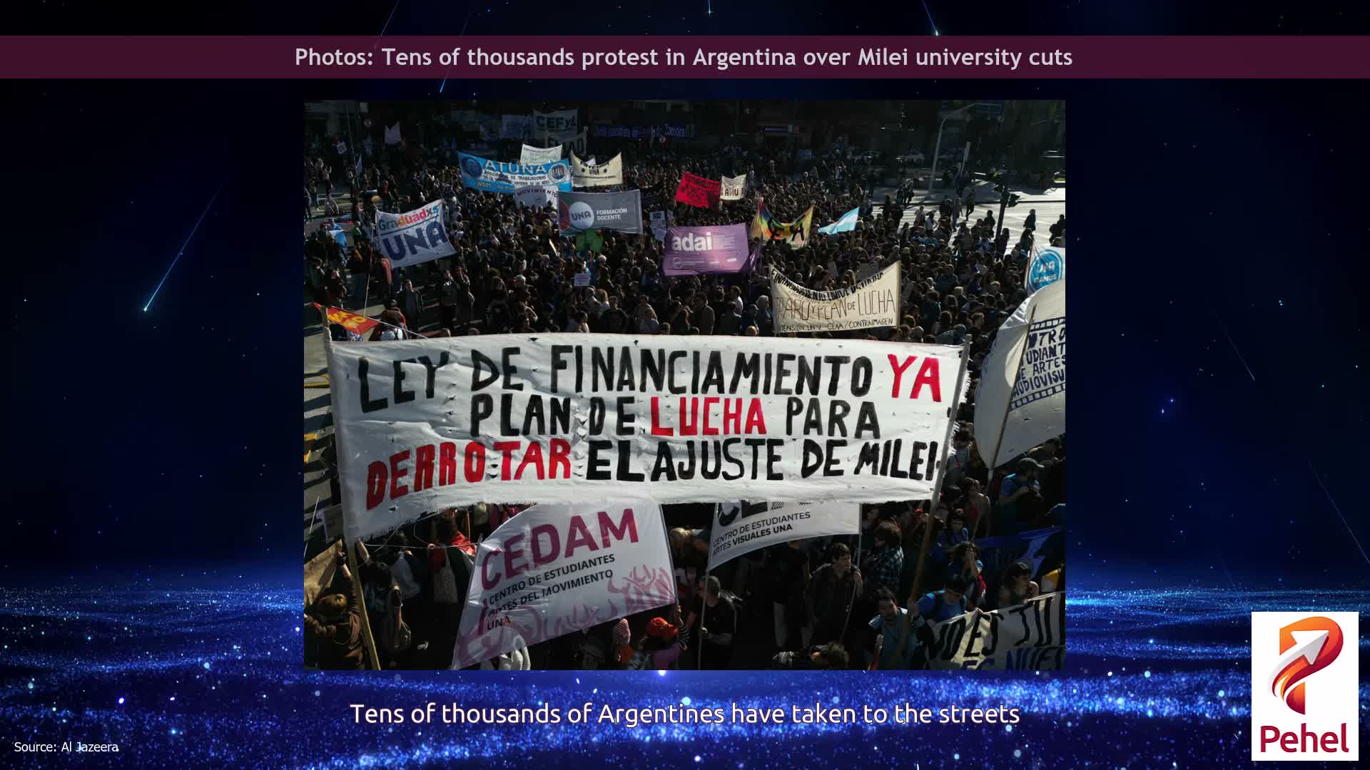 Photos: Tens of thousands protest in Argentina over Milei university cuts