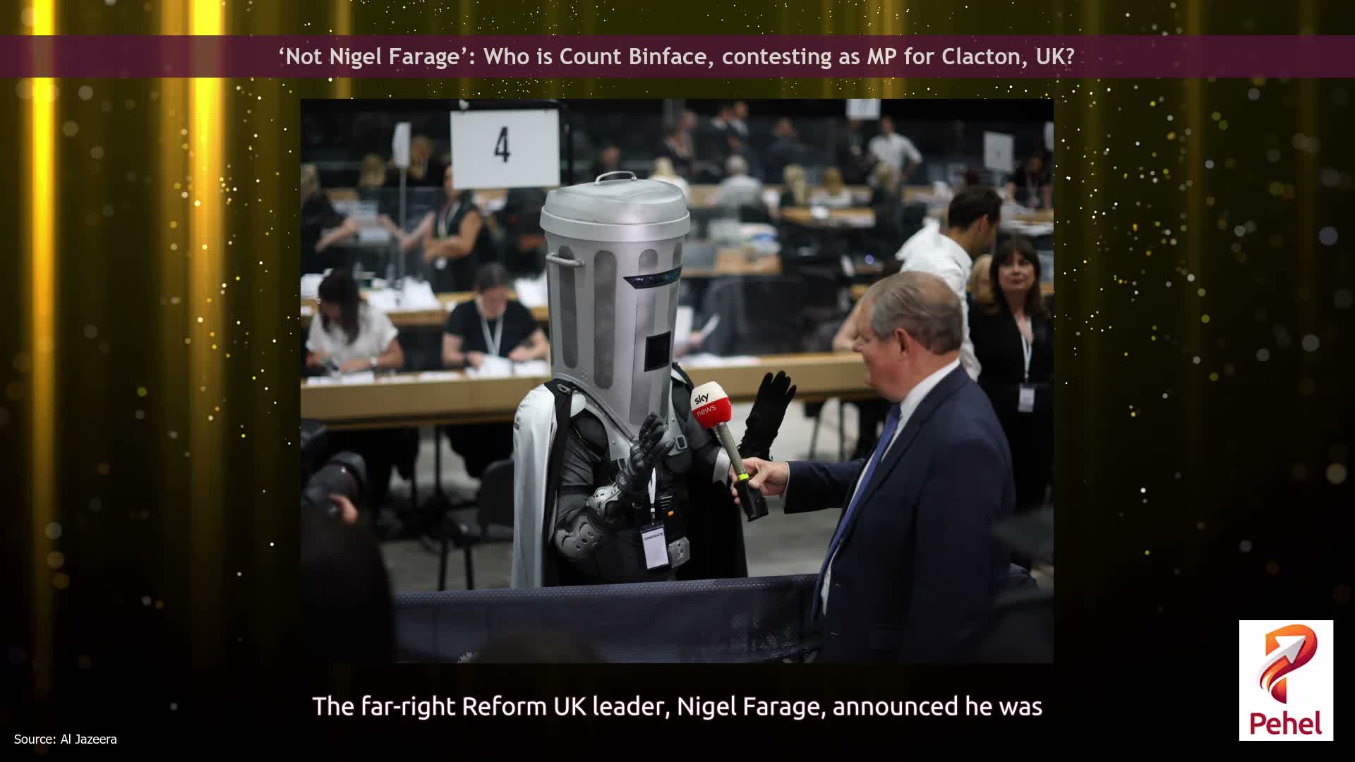 ‘Not Nigel Farage’: Who is Count Binface, contesting as MP for Clacton, UK?