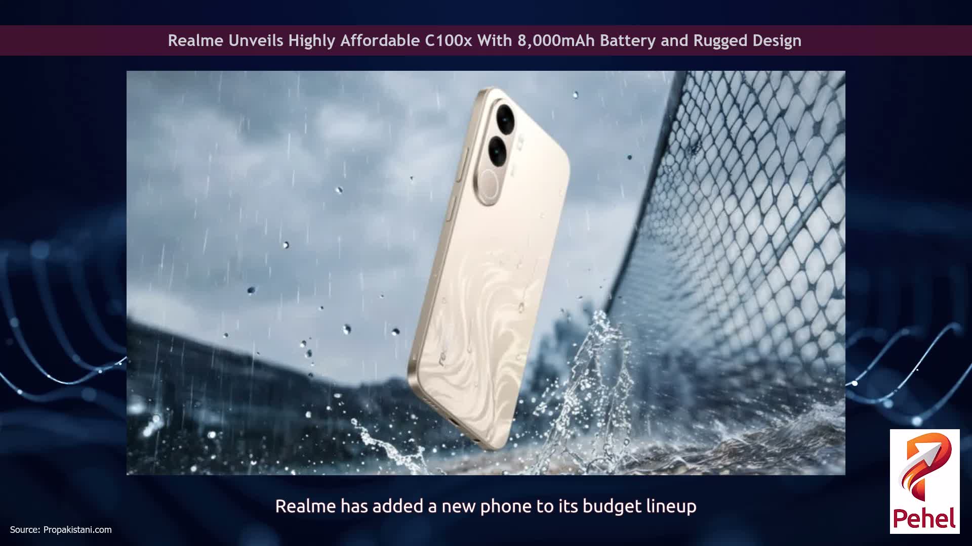 Realme Unveils Highly Affordable C100x With 8,000mAh Battery and Rugged Design