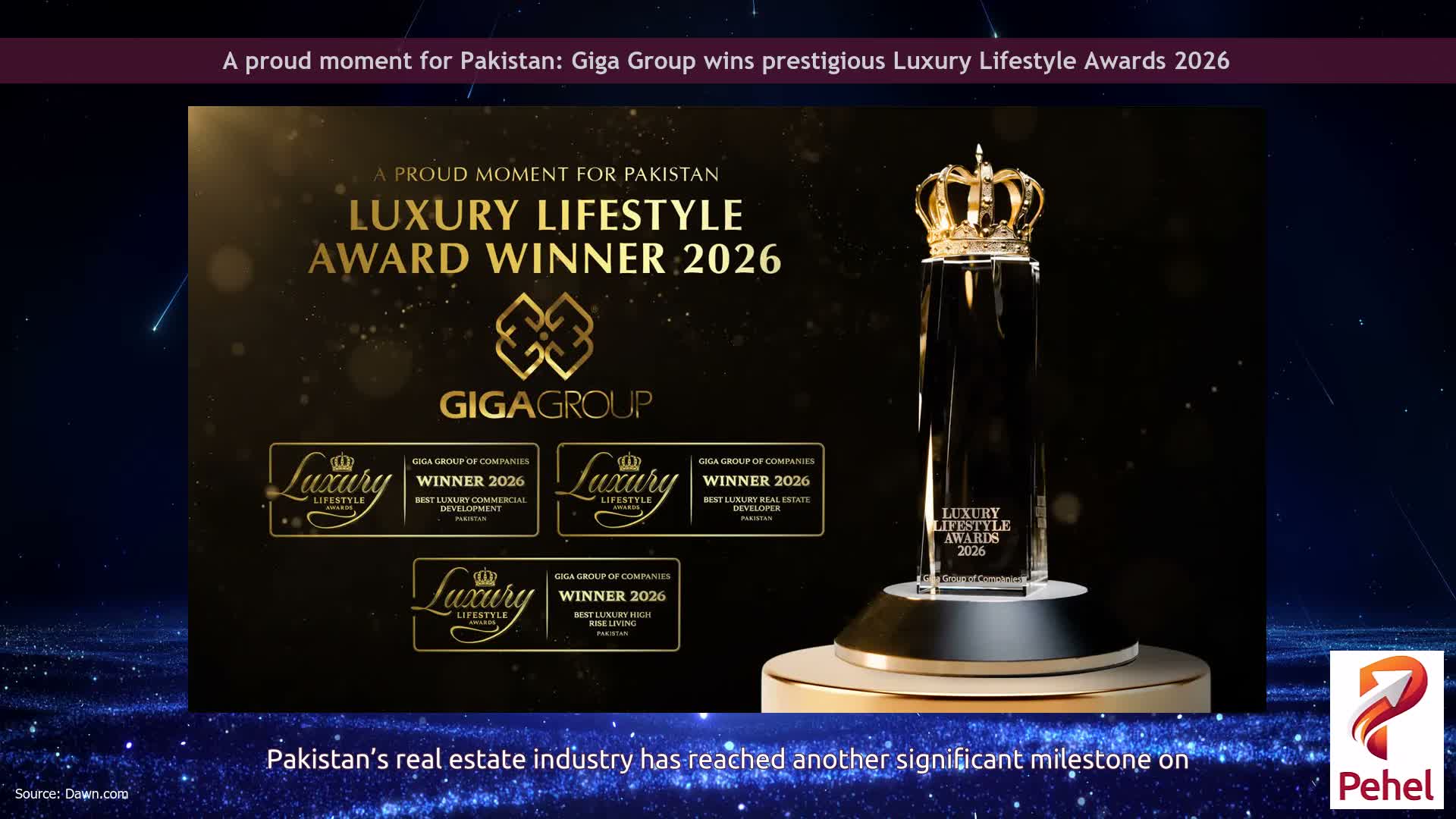A proud moment for Pakistan: Giga Group wins prestigious Luxury Lifestyle Awards 2026