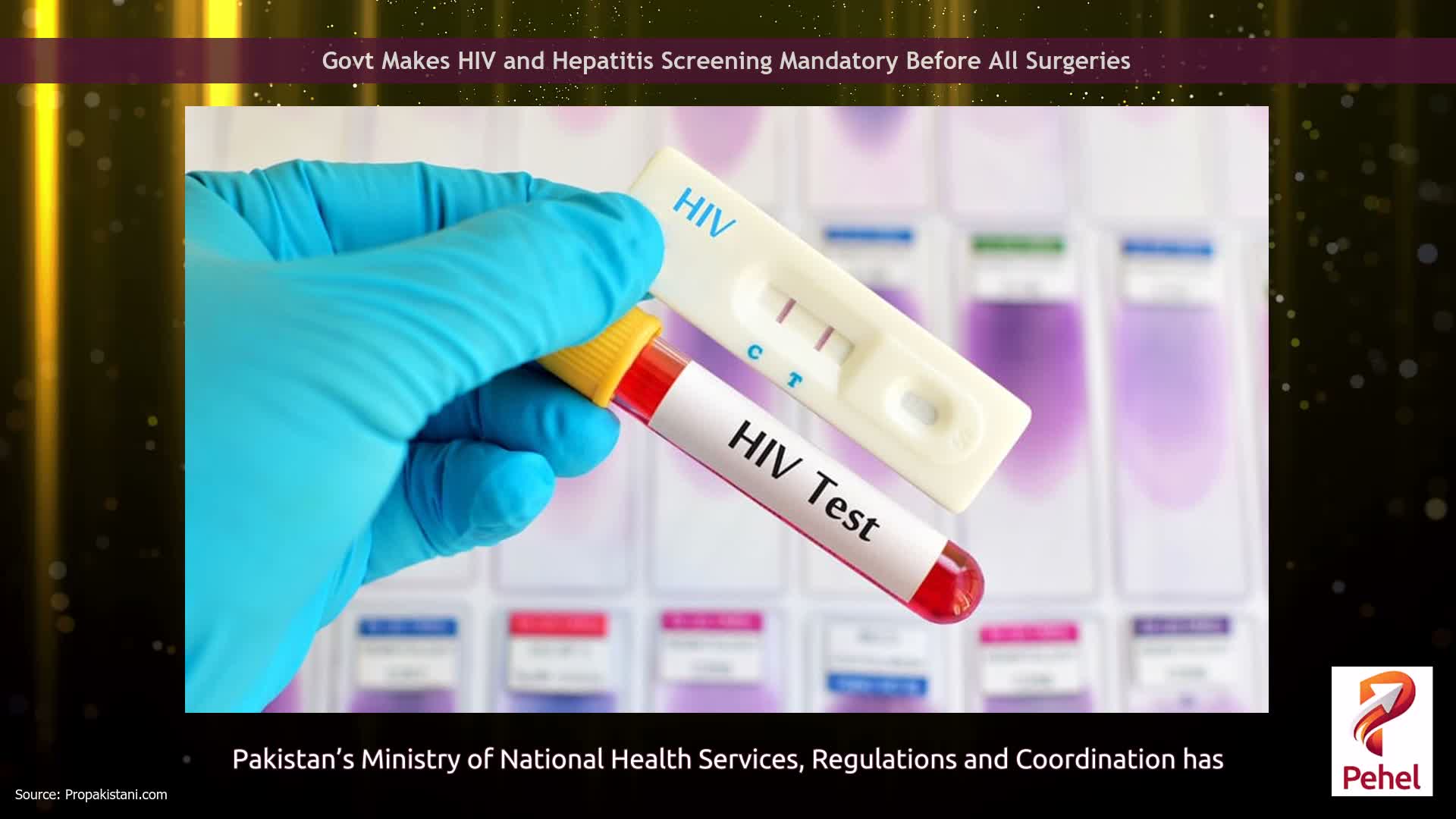 Govt Makes HIV and Hepatitis Screening Mandatory Before All Surgeries
