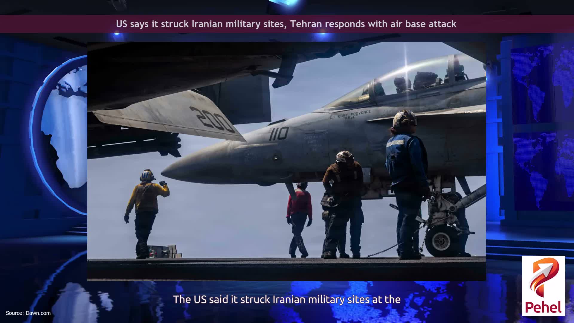 US says it struck Iranian military sites, Tehran responds with air base attack