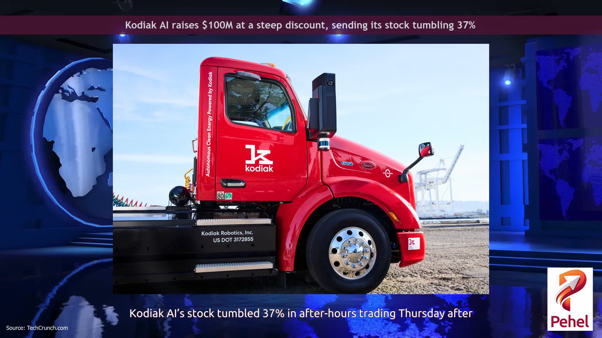 Kodiak AI raises $100M at a steep discount, sending its stock tumbling 37%
