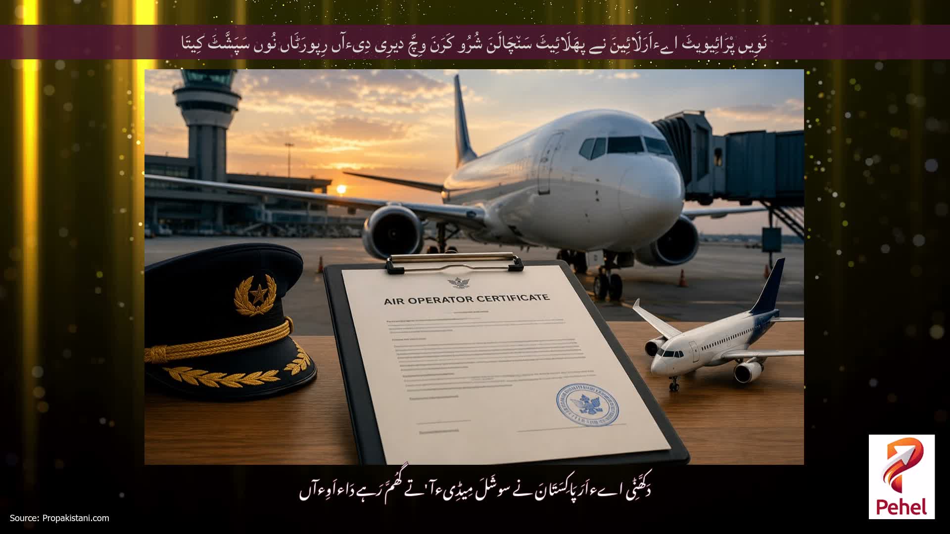 نَوِیں پْرَائِیویٹَ اےءاَرَلَائِینَ نے پھَلَائِیٹَ سَن٘چَالَنَ شُرُو کَرَنَ وِچَّ دیرِی دِیءآں رِپورَٹَاں نُوں سَپَشَّٹَ کِیتَا