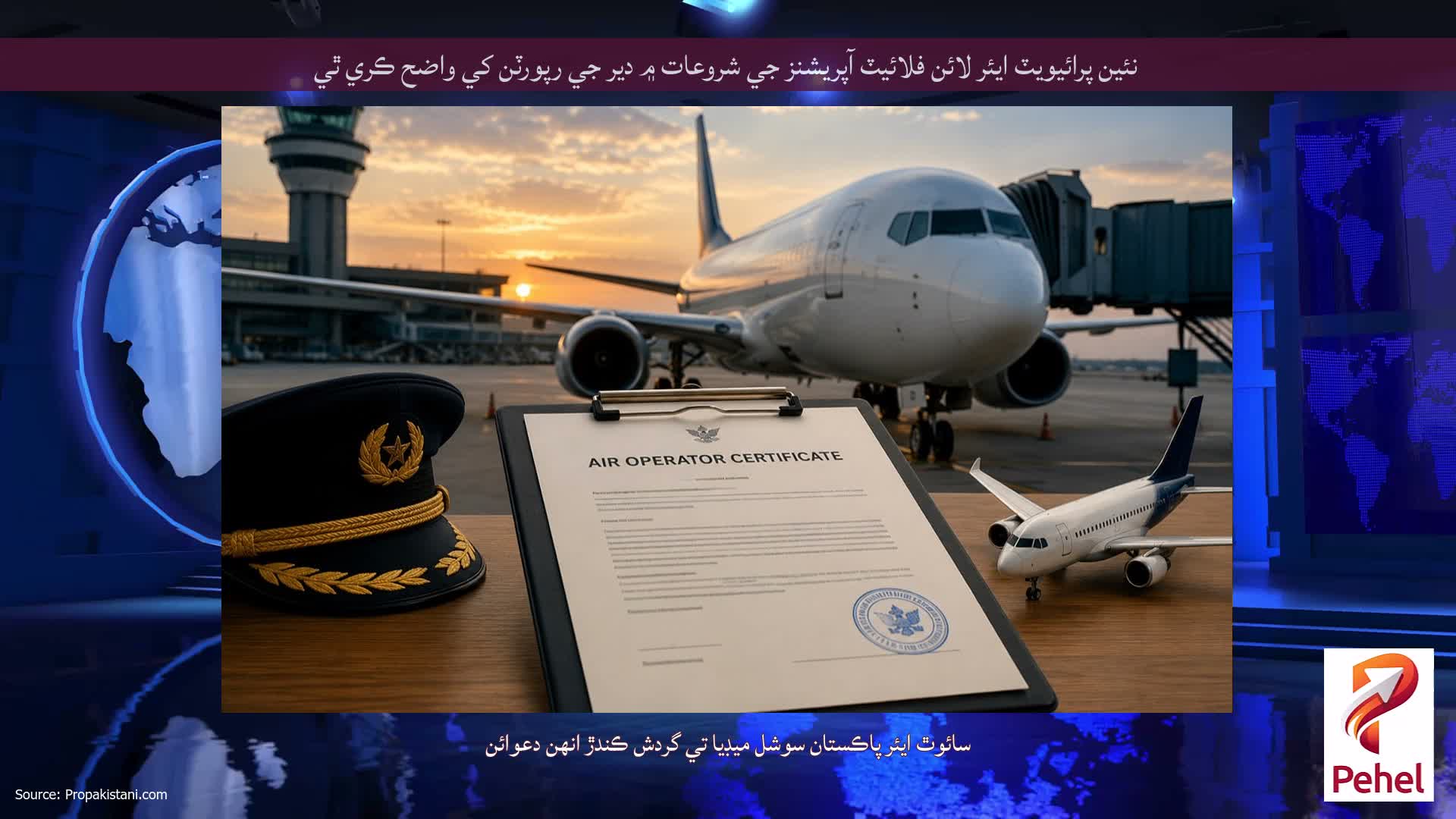 نئين پرائيويٽ ايئر لائن فلائيٽ آپريشنز جي شروعات ۾ دير جي رپورٽن کي واضح ڪري ٿي