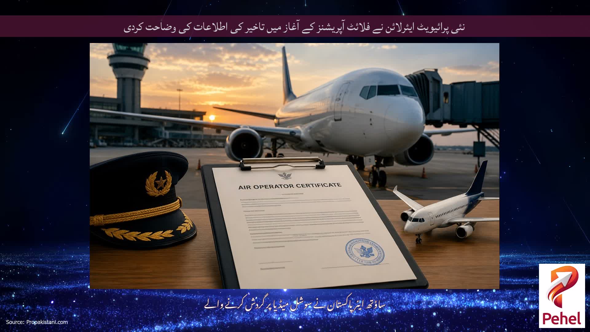 نئی پرائیویٹ ایئرلائن نے فلائٹ آپریشنز کے آغاز میں تاخیر کی اطلاعات کی وضاحت کردی