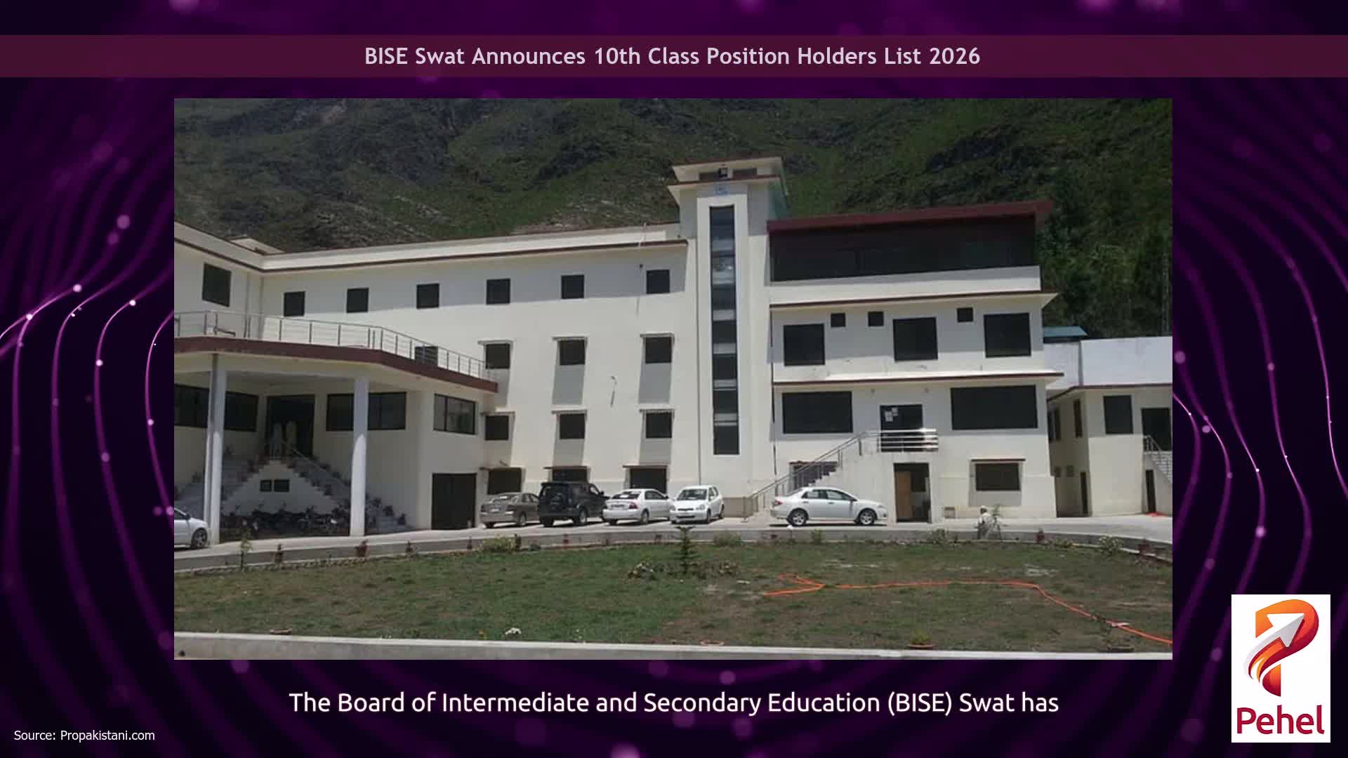 BISE Swat Announces 10th Class Position Holders List 2026